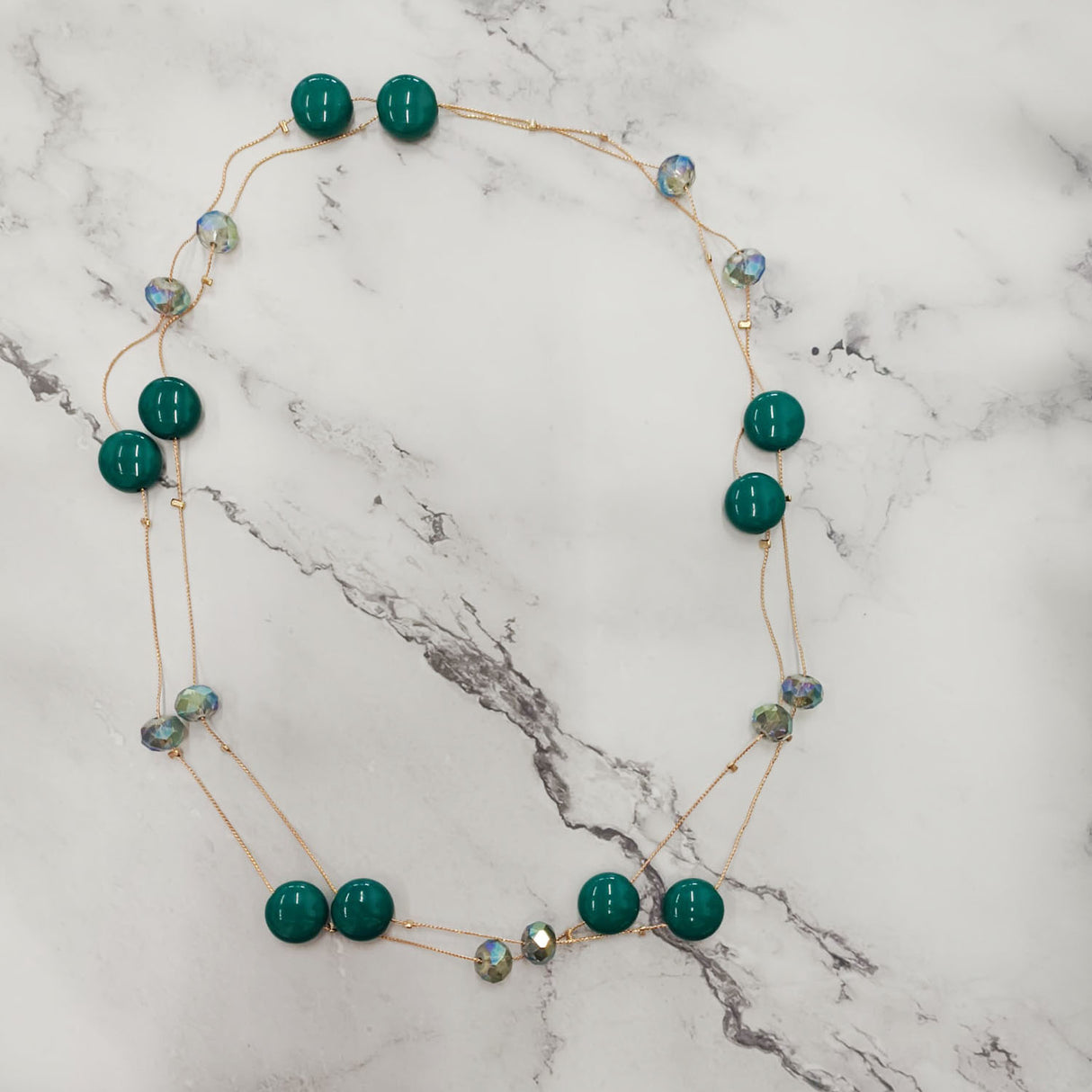 Midnight Gloss Orb Necklace