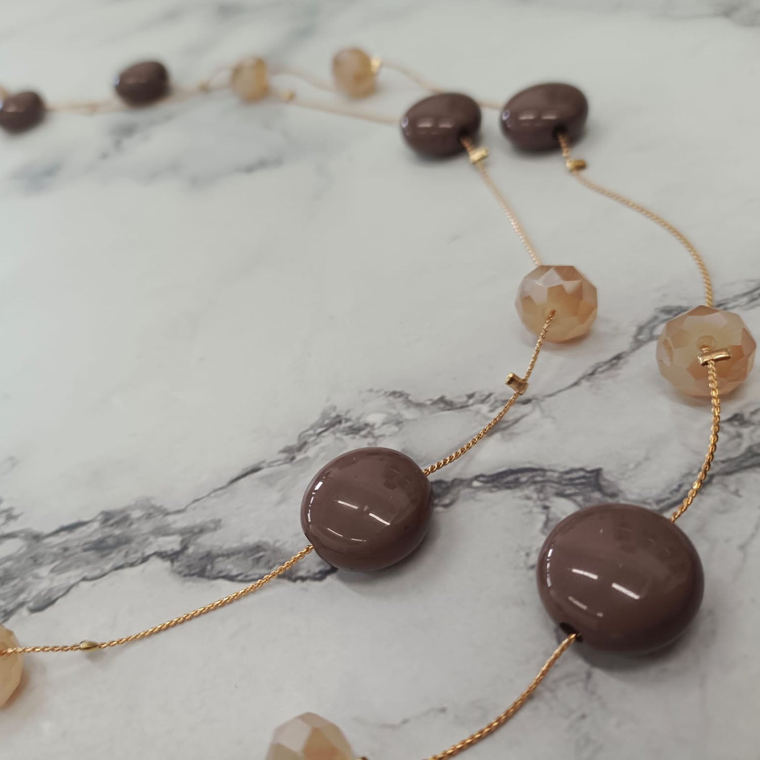 Midnight Gloss Orb Necklace