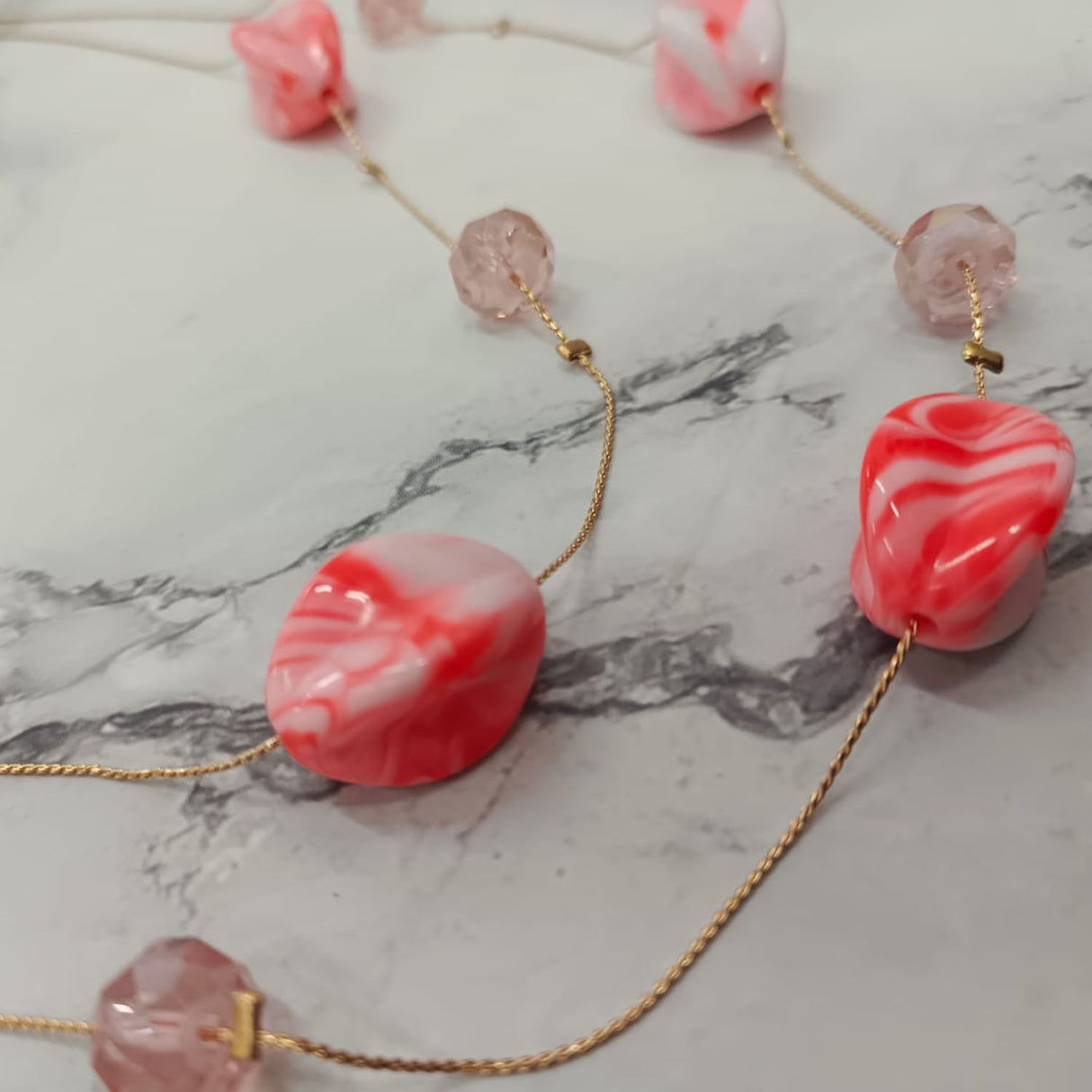 Marble Bead Necklace