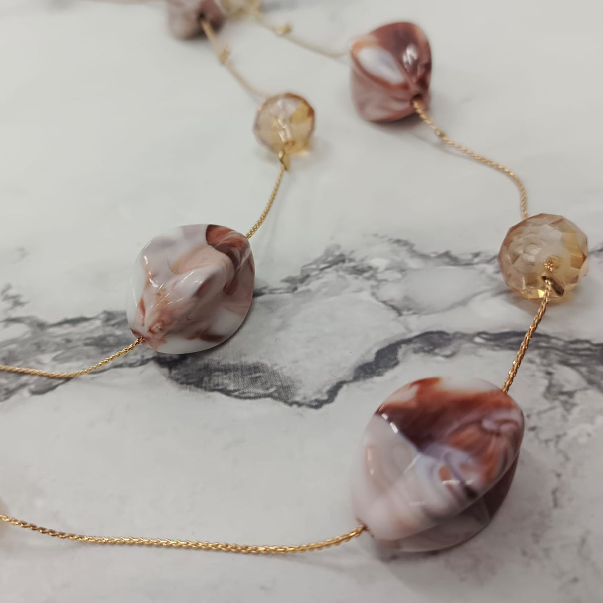 Marble Bead Necklace