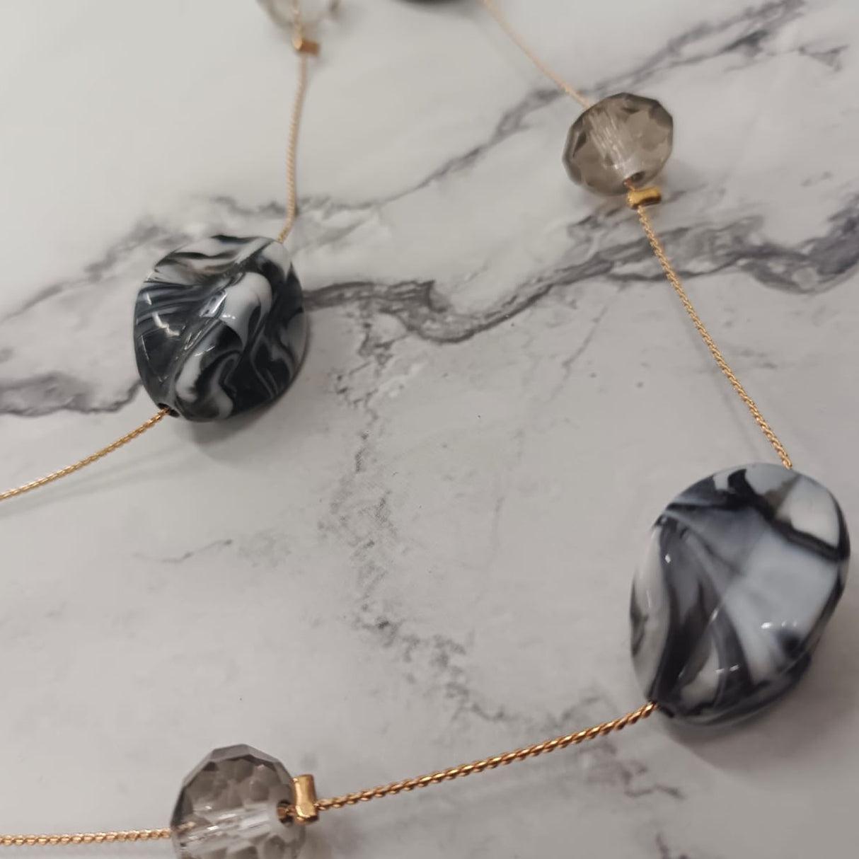Marble Bead Necklace