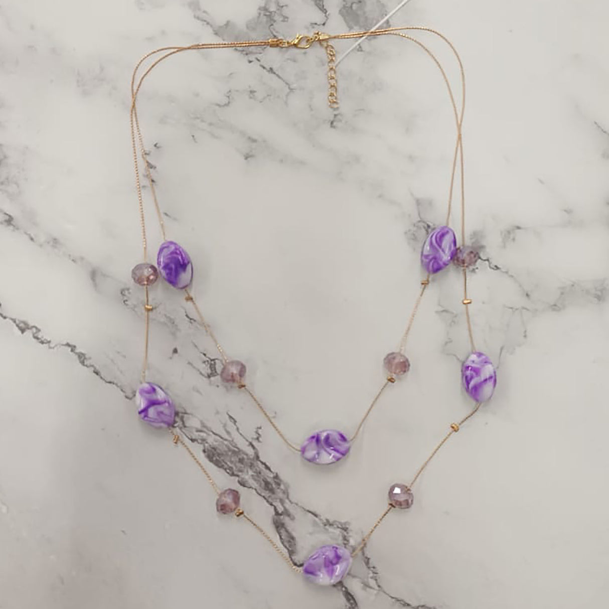 Marble Bead Necklace