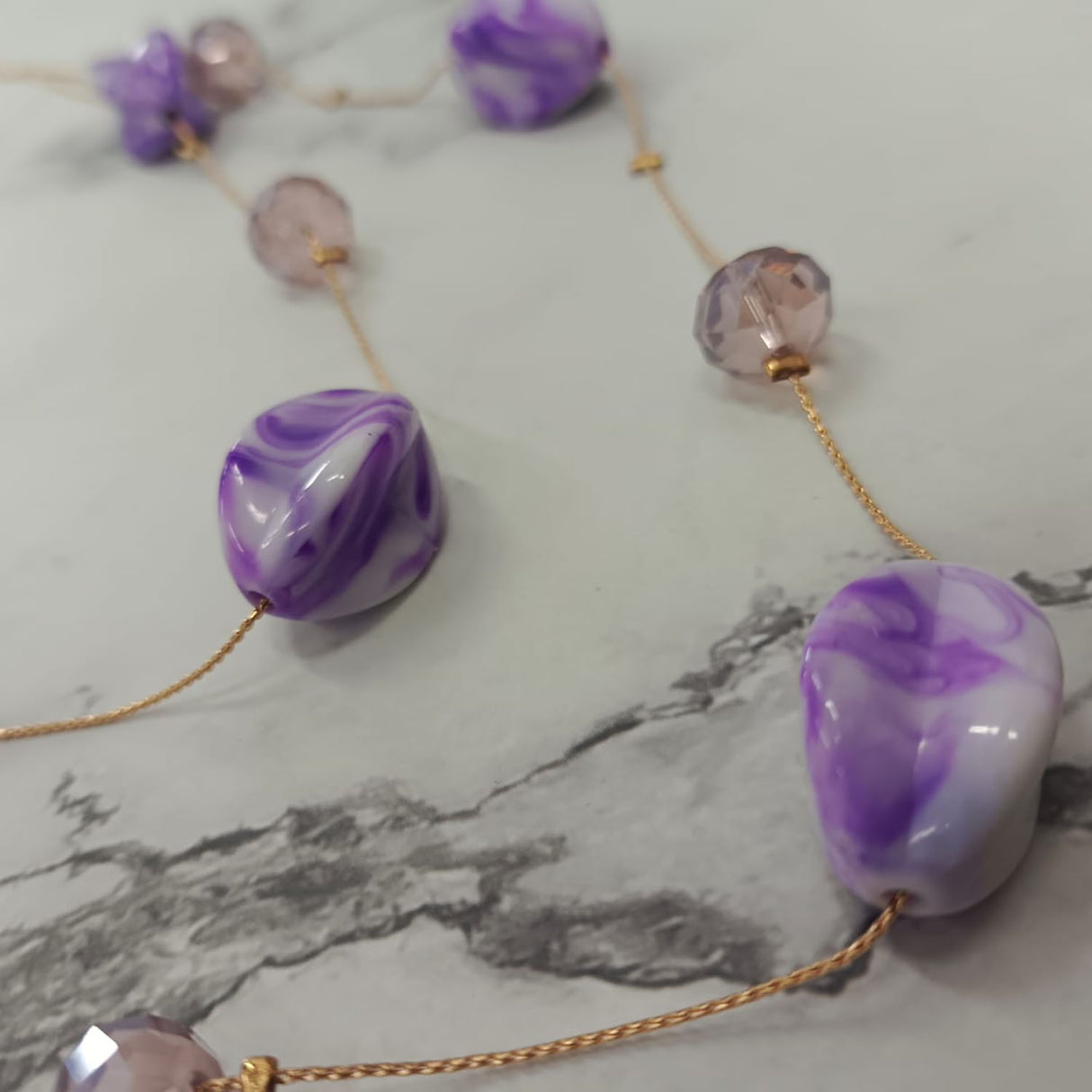 Marble Bead Necklace