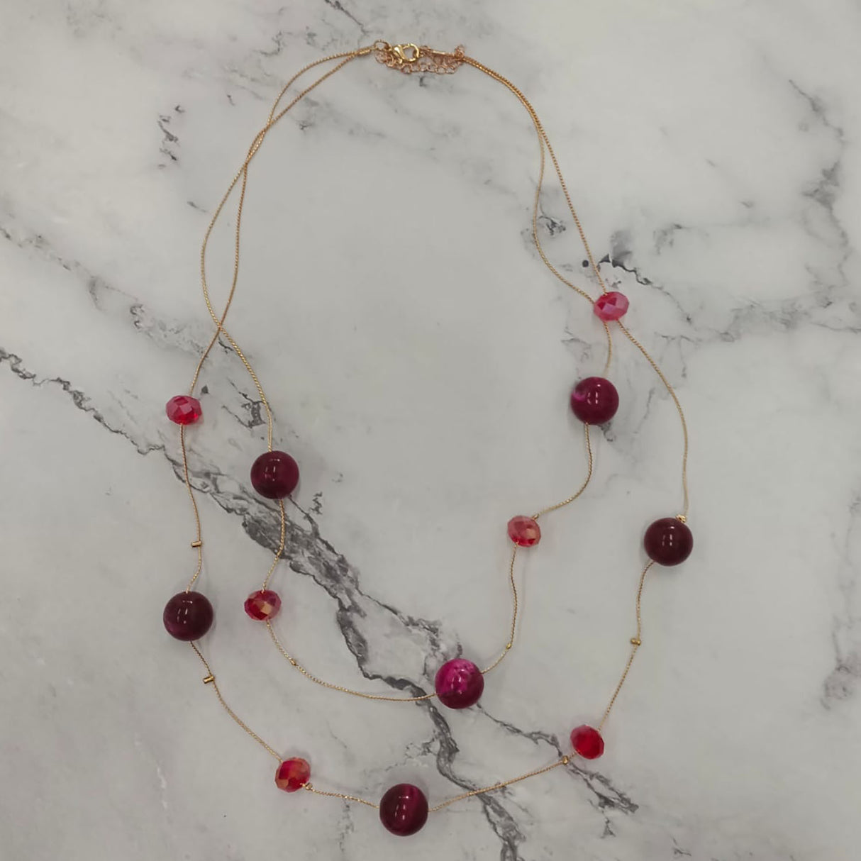 Dream Layered Bead Necklace