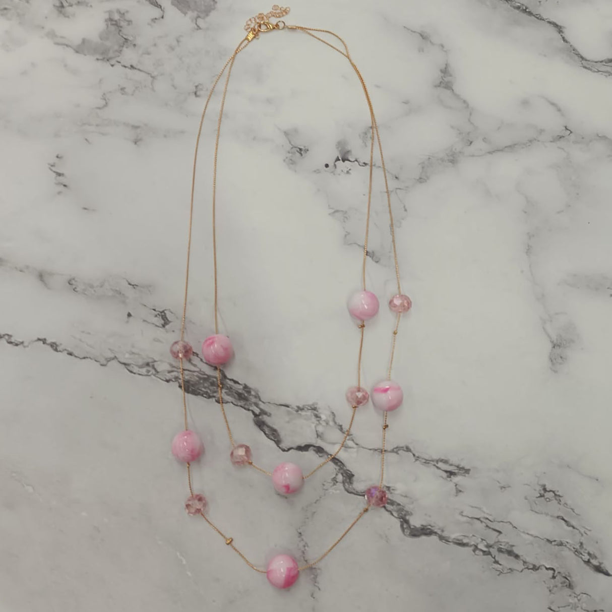 Dream Layered Bead Necklace