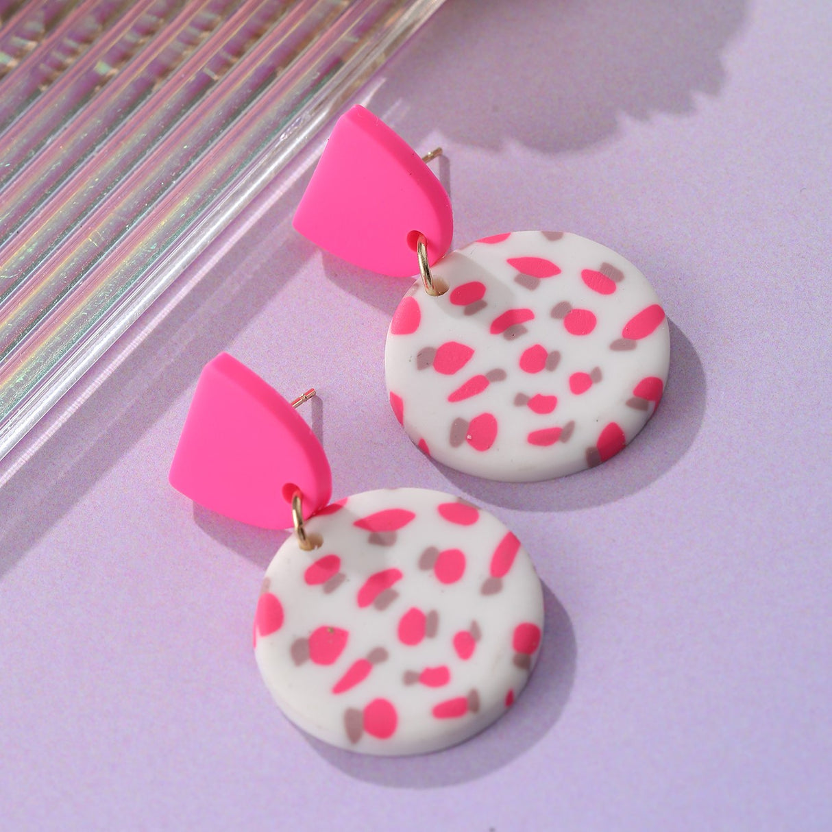 Ping Dots Patterned Earrings