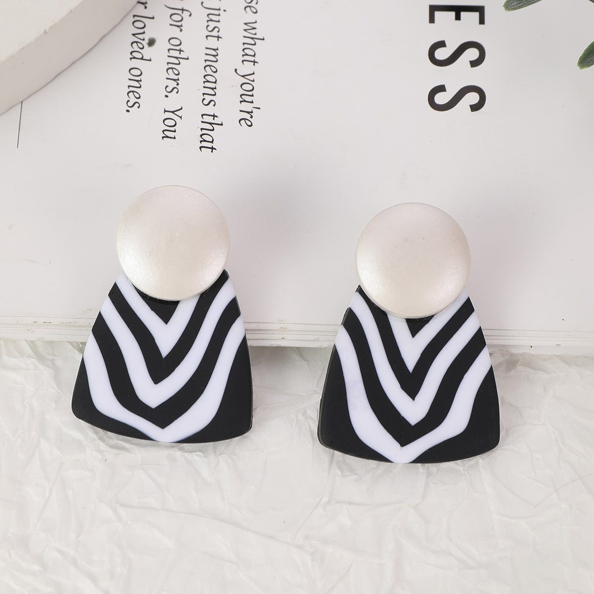 Zebra Patterned Earrings