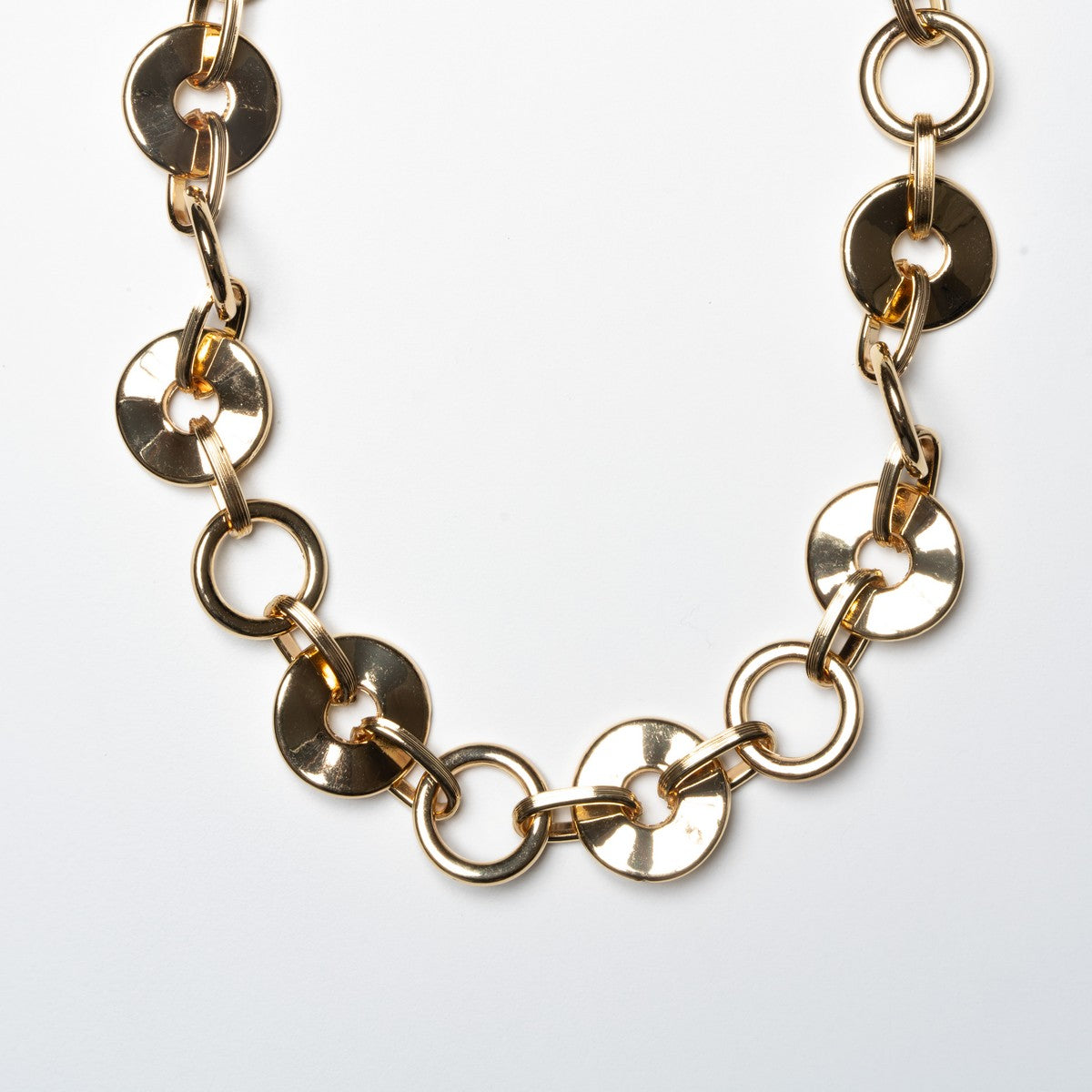 Coin Shapes With Chain Necklace