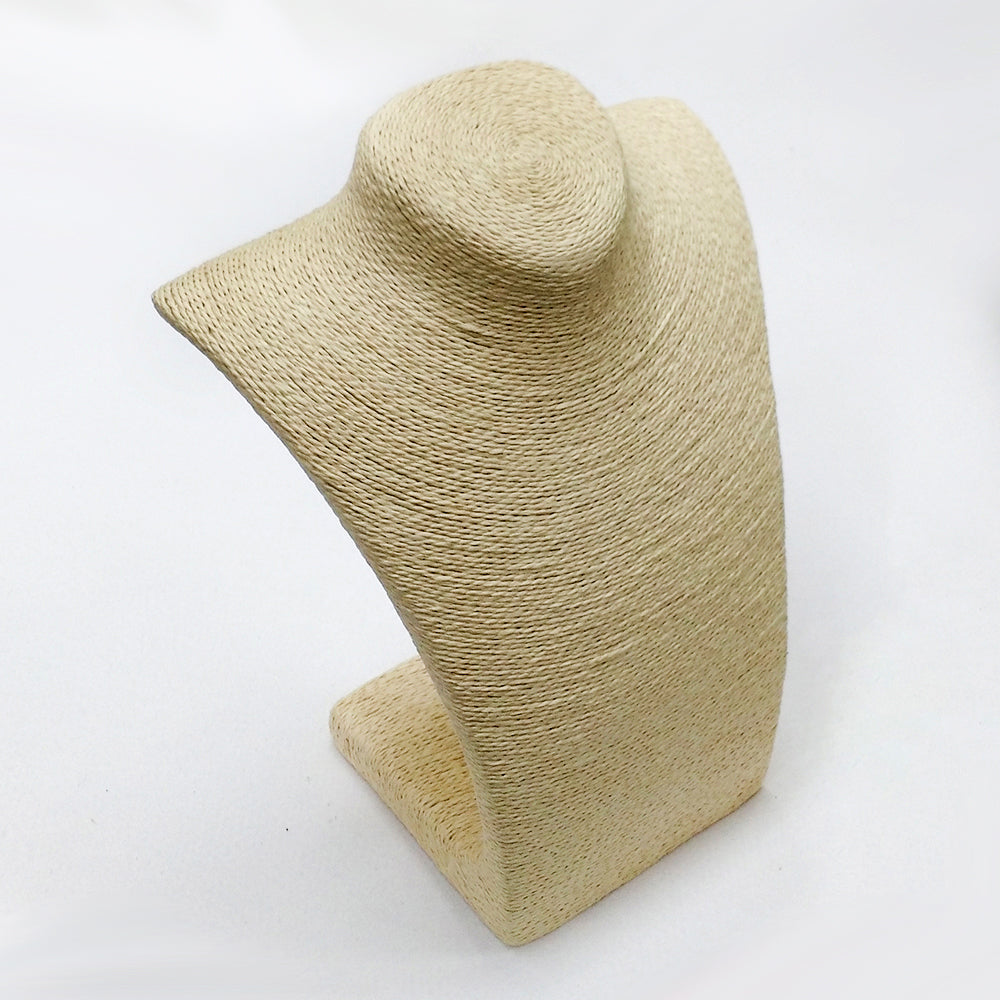 Beige Cord Display Bust - Small