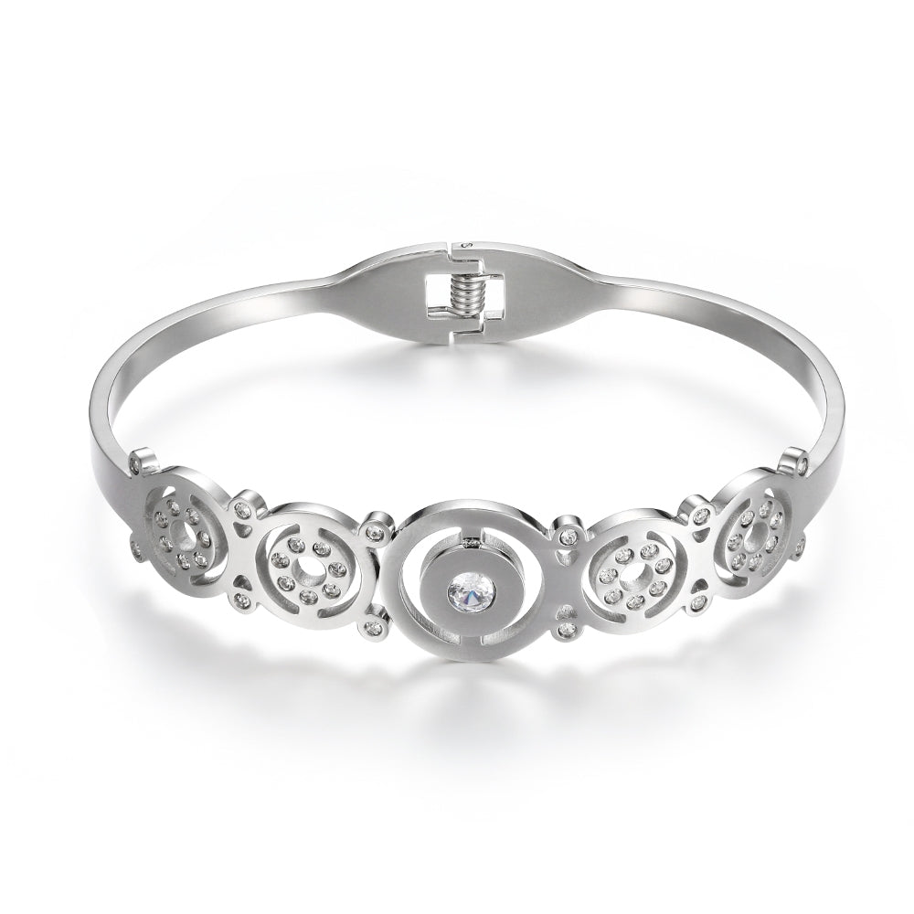 Filigree Bangle - Silver (HM18005SL)