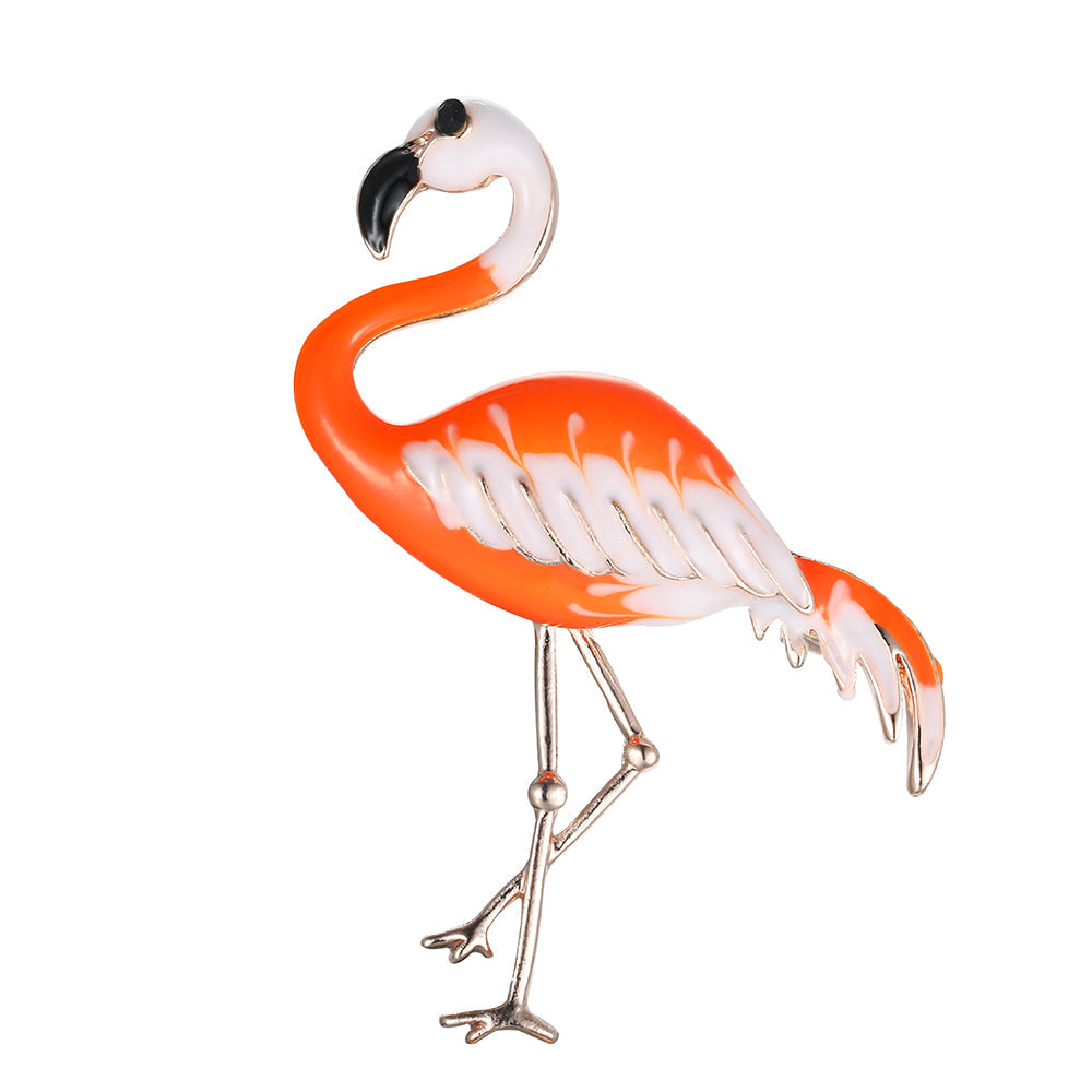 Flamingo Brooch - Rose Gold