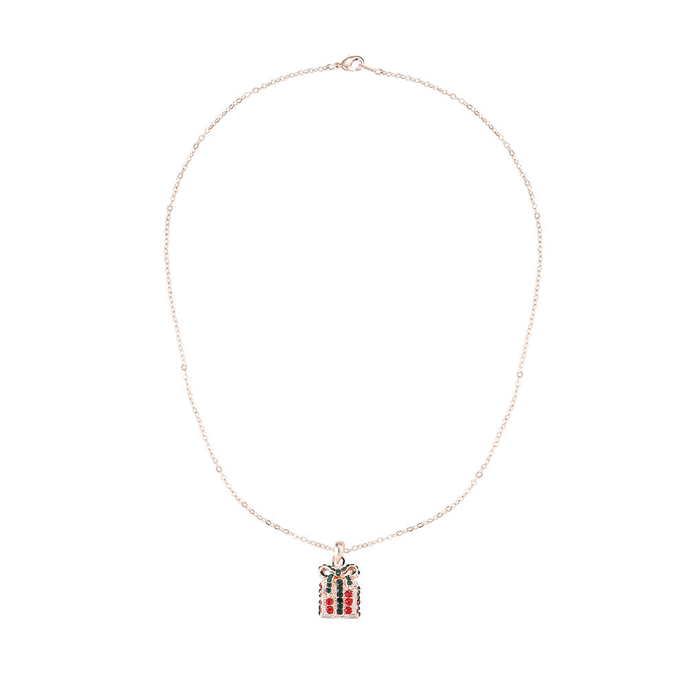 Christmas Present Pendant - Rose Gold