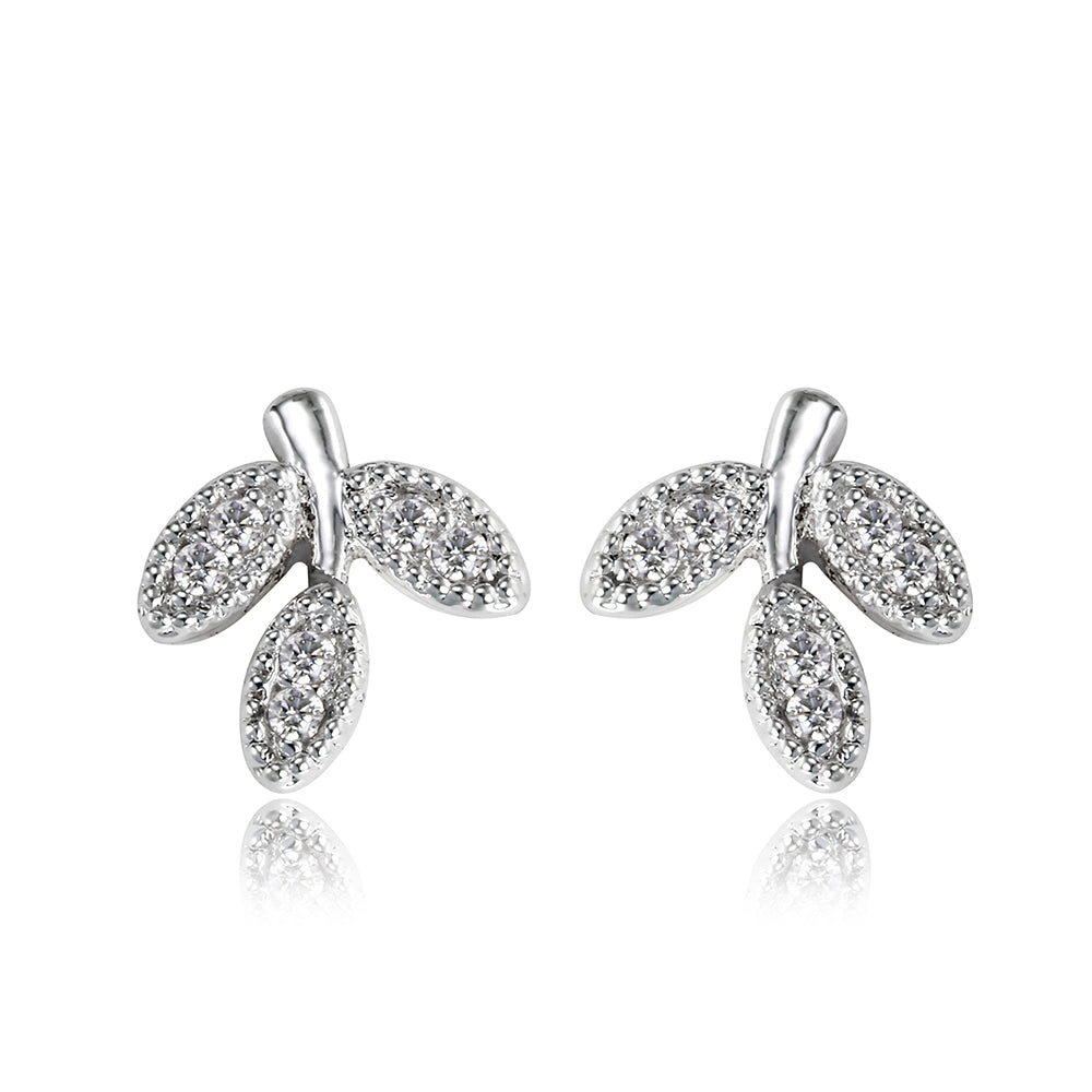 Leaves Earring - Silver