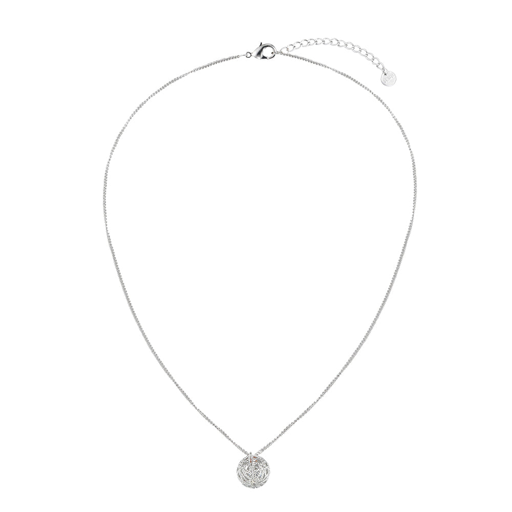 Hollow Ball Pendant - Silver