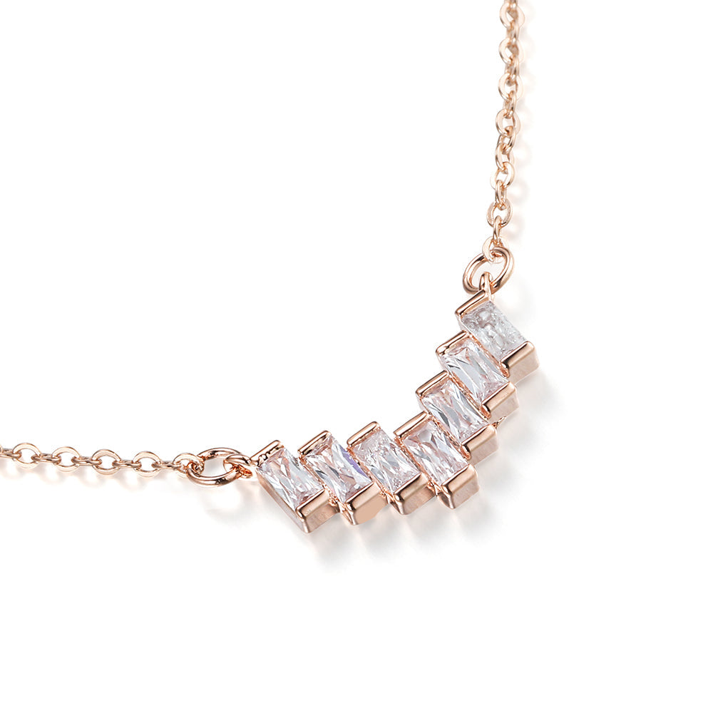 Blocks Pendant - Rose Gold