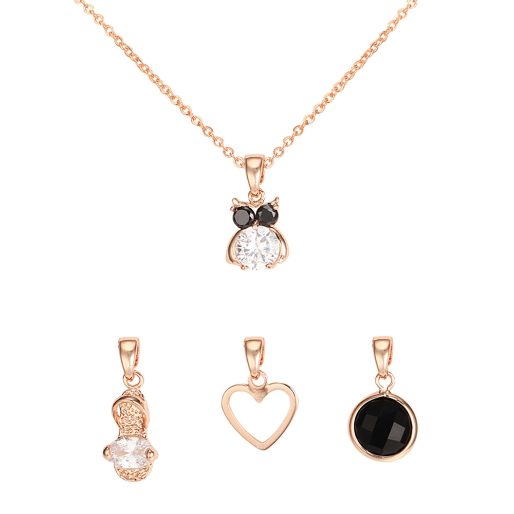 Owl Interchangeable Charm Pendant - Rose Gold (MS18006RG)