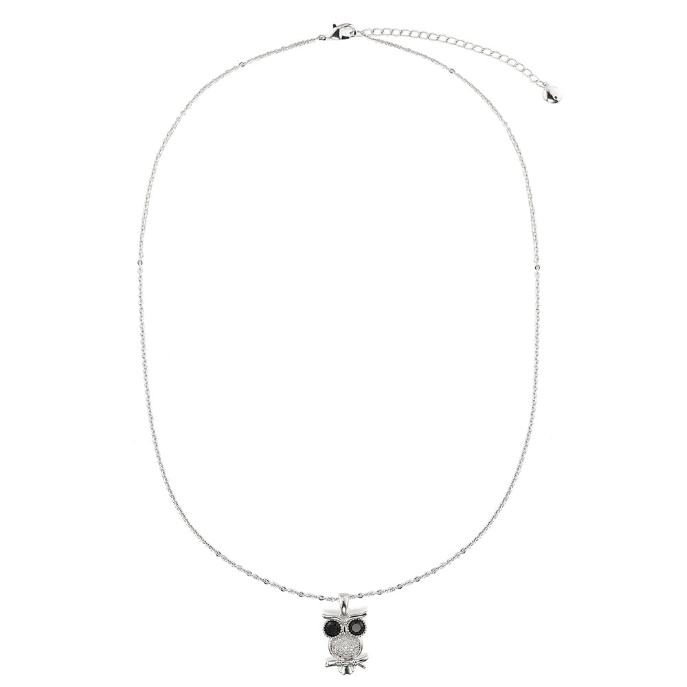 Owl Pendant - Silver (MS18014SL)