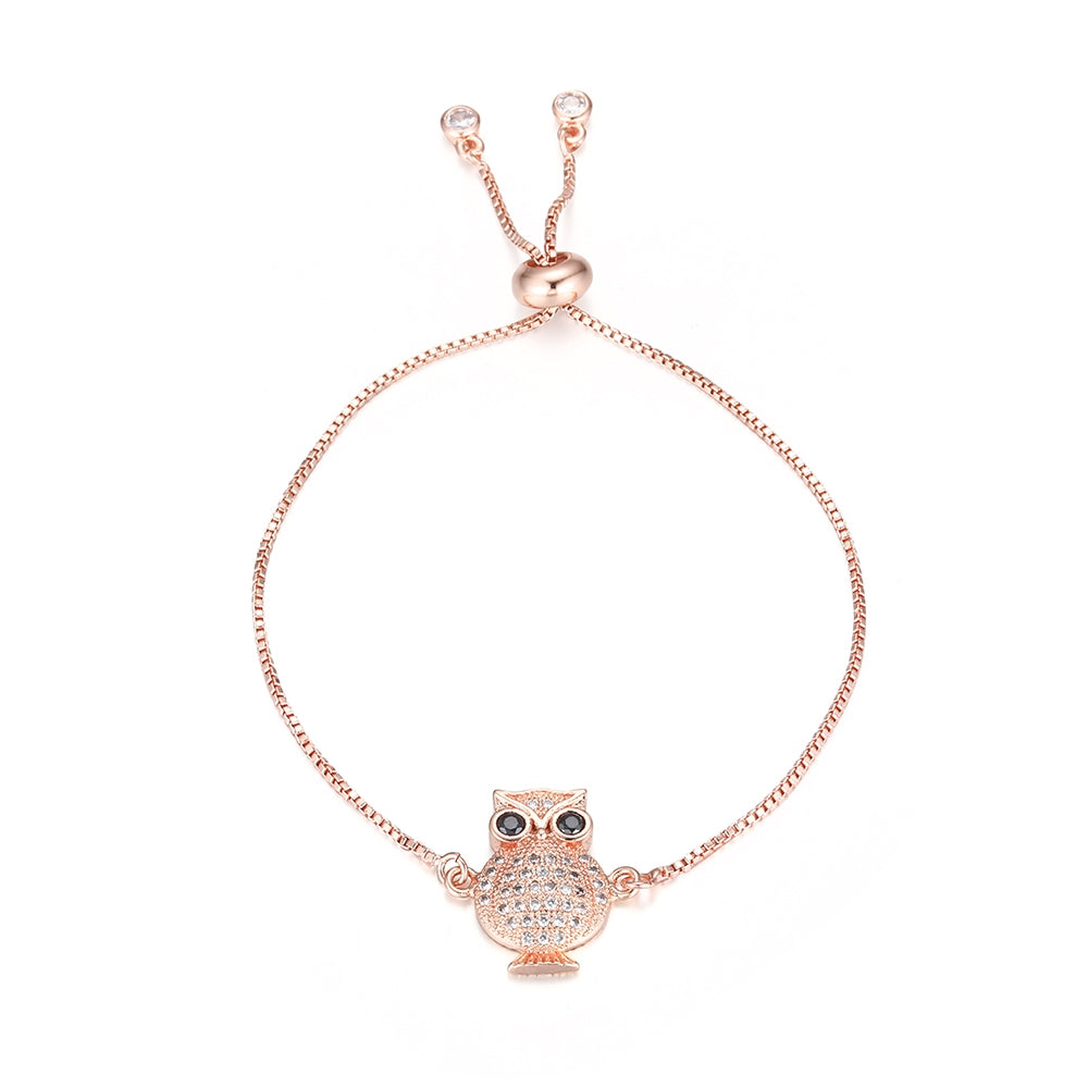 Bird Slider Bracelet - Rose Gold (XJ18015RG)