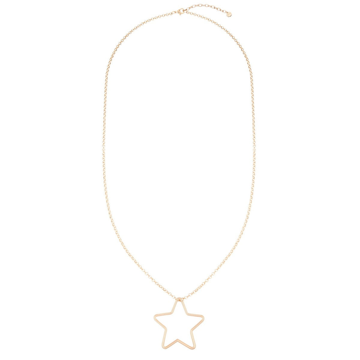 Star Long Necklace (Matte Finish) - Rose Gold (XY18056MR)