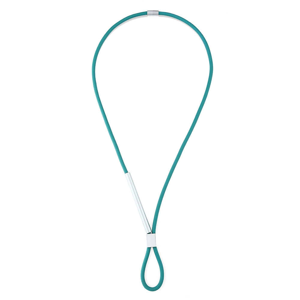 Loop Long Rubber Necklace - Green (YB18060B)
