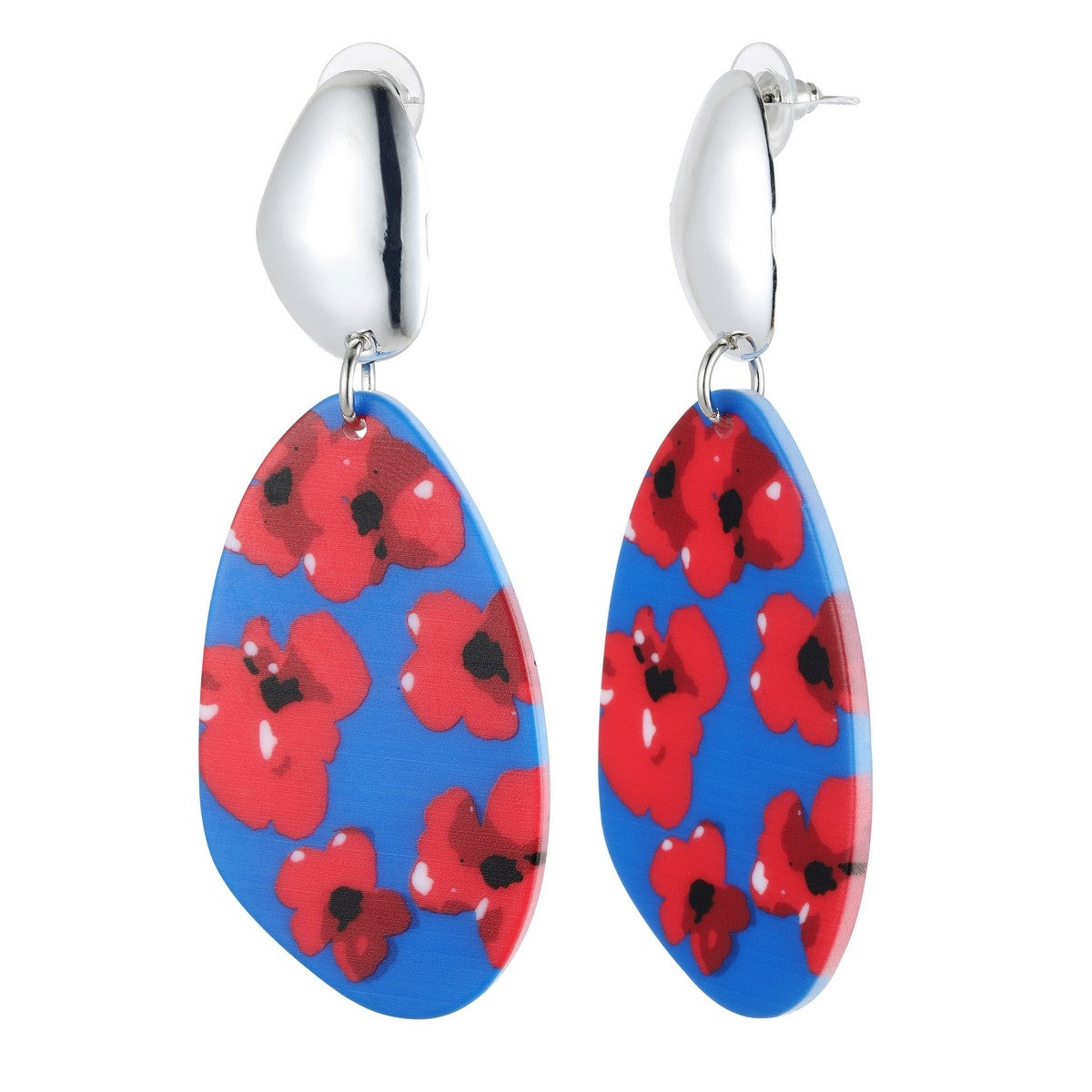 Earrings - Red-Blue (YD10801RED)