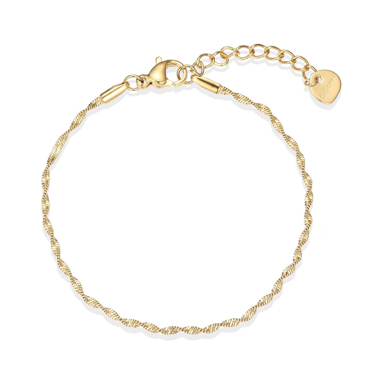 Twist Chain Bracelet - Gold YD12067YGD