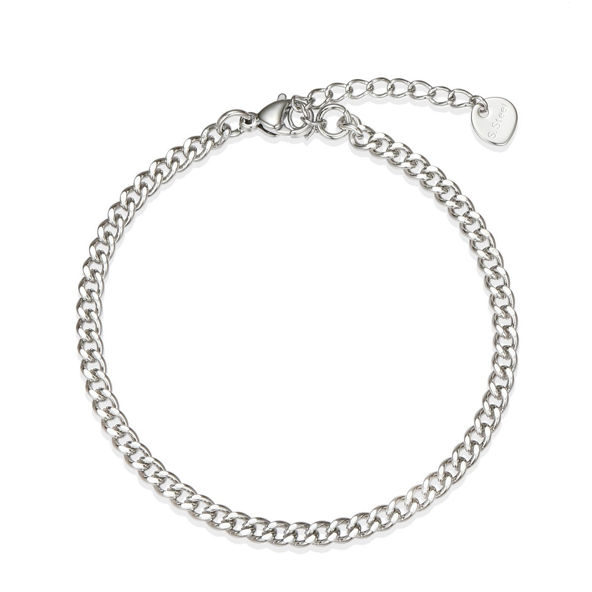 Classic Chain Link Bracelet - Silver YD12077SLR