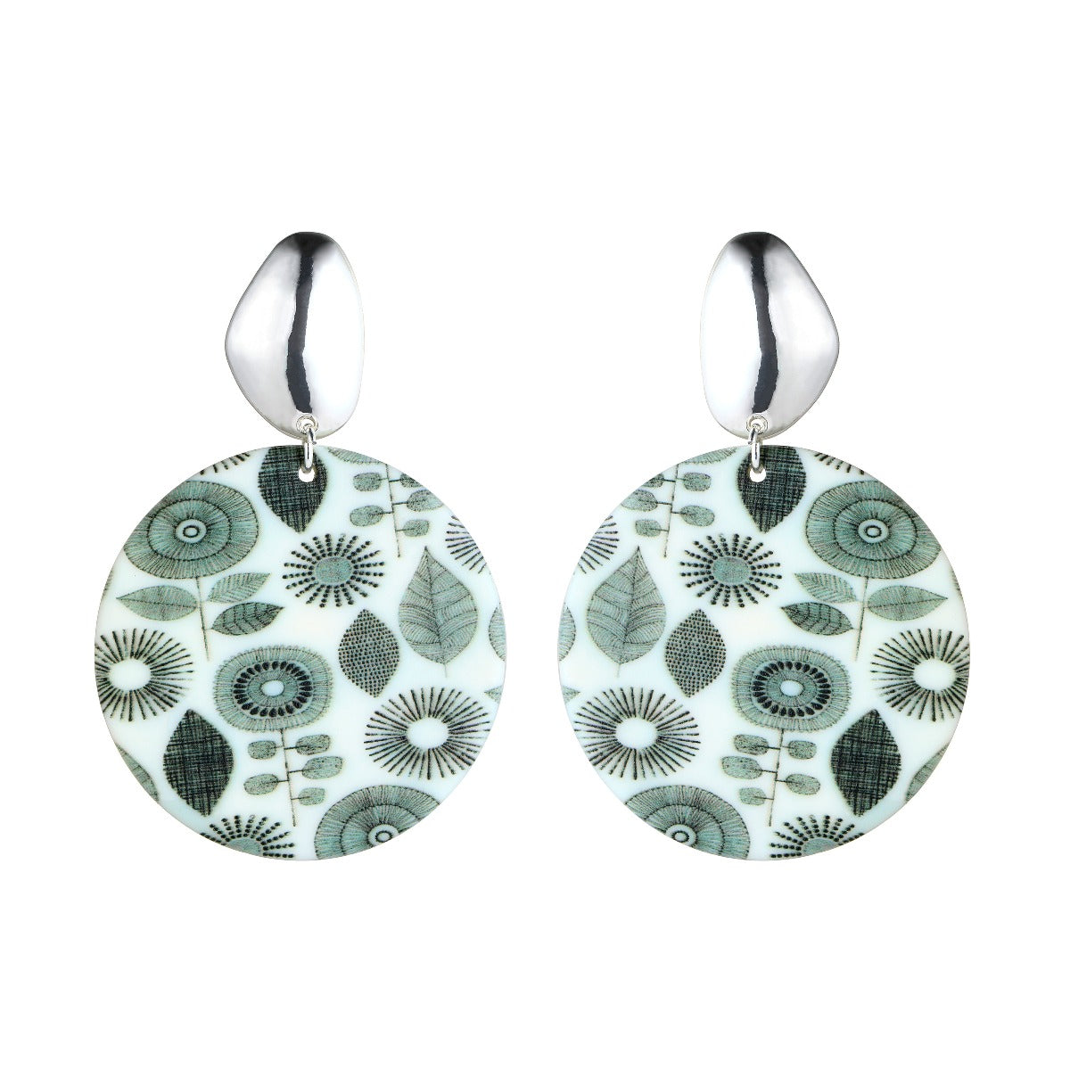 Green Leaves Fashion Earrings YD20801BKW