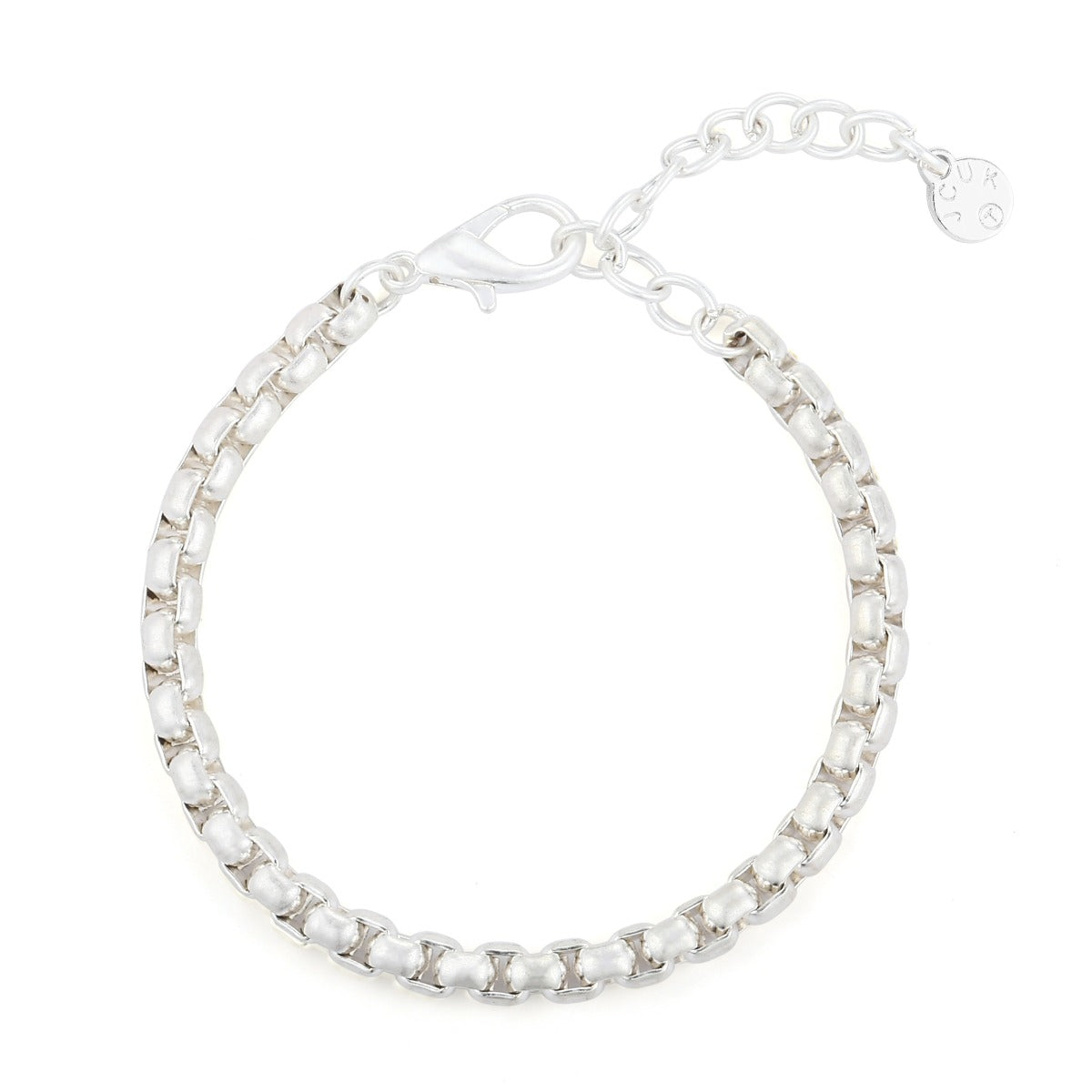 Box Chain Link Bracelet - Silver YD20905SLR