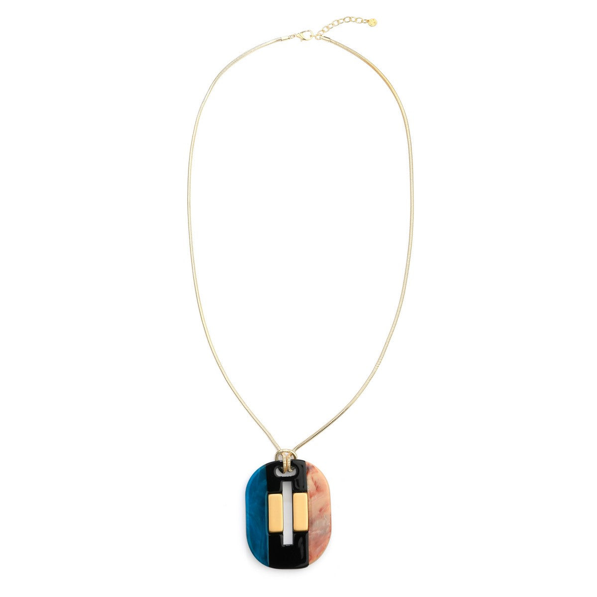 Gold Pendant Cord Necklace YD21042MUL