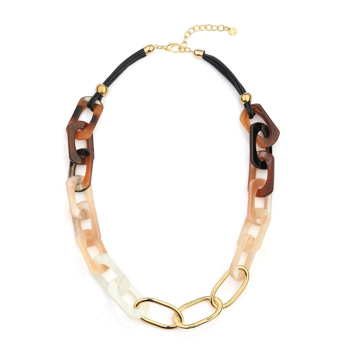 Acrylic Link Coffee Chain Necklace YD21043COF