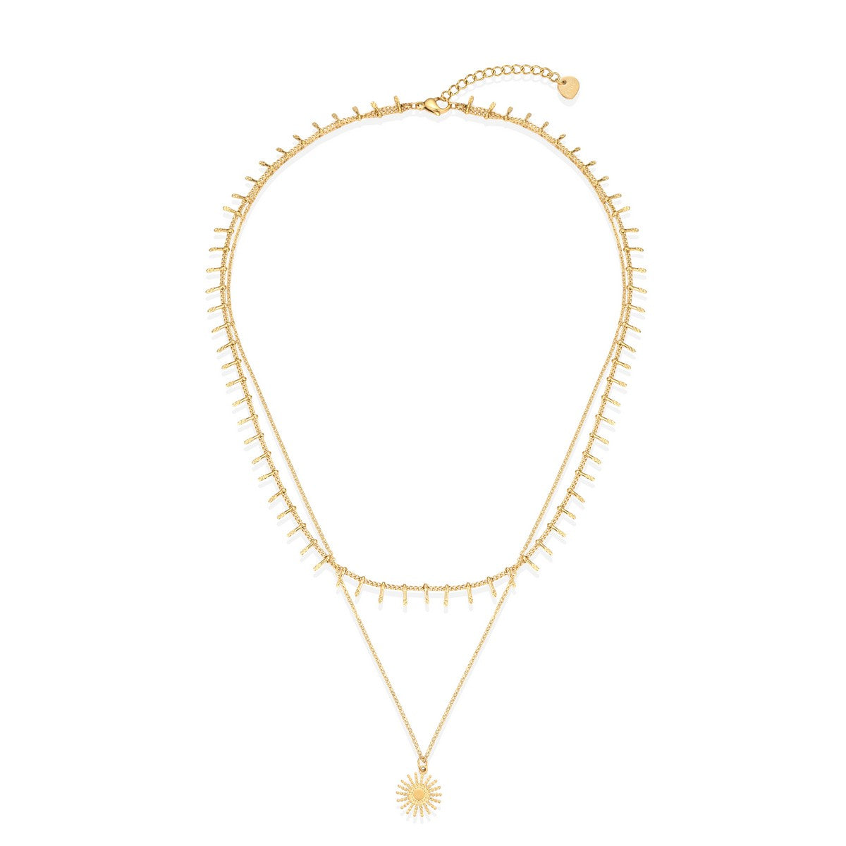 Short Stainless Steel Necklace - YD21079YGD