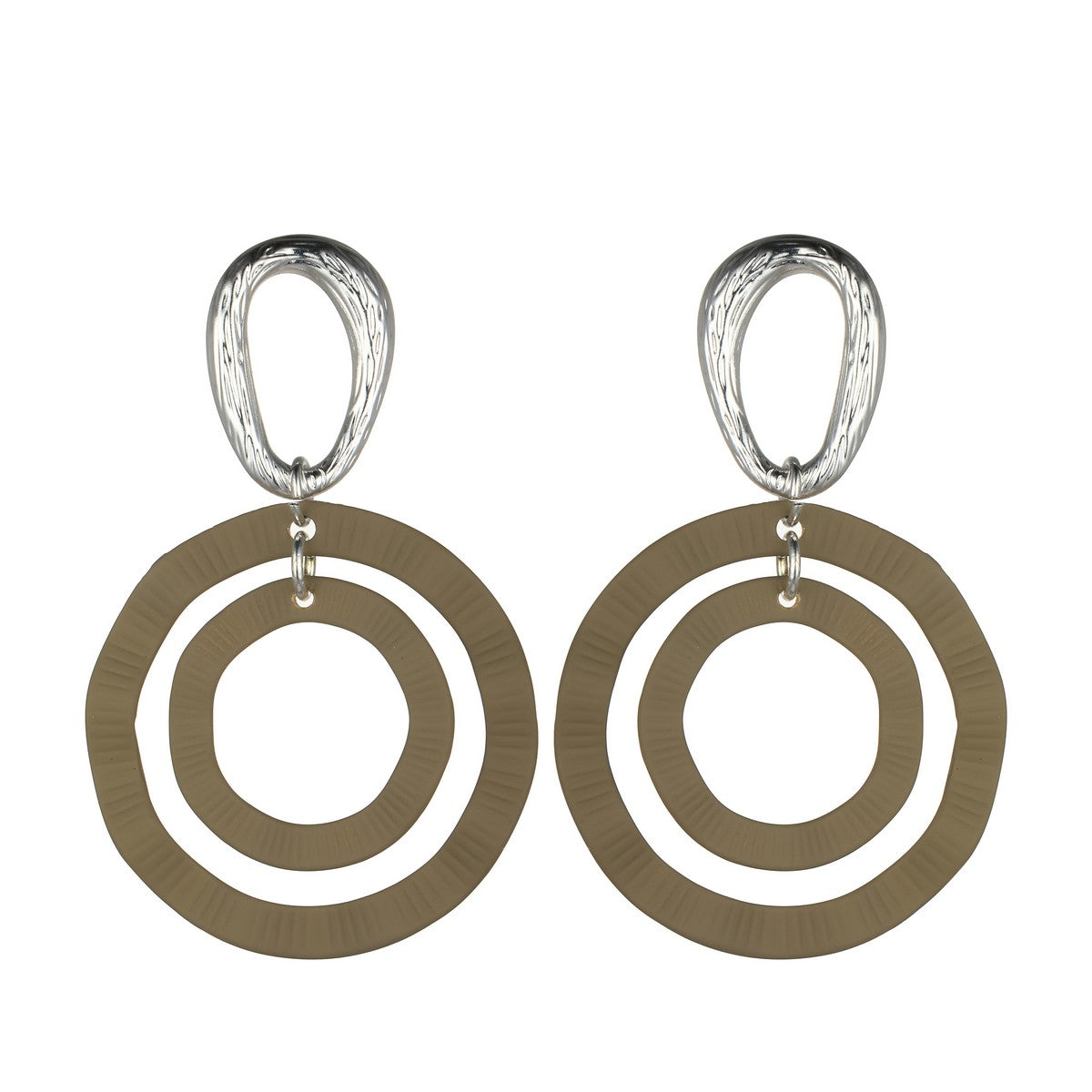 Coffee Hoops Fashion Earrings YD21802COF