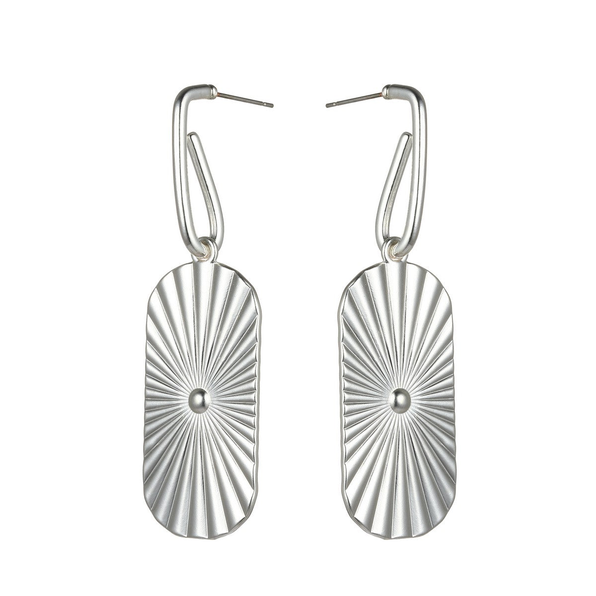 Textured Silver Earrings YD21816SLR
