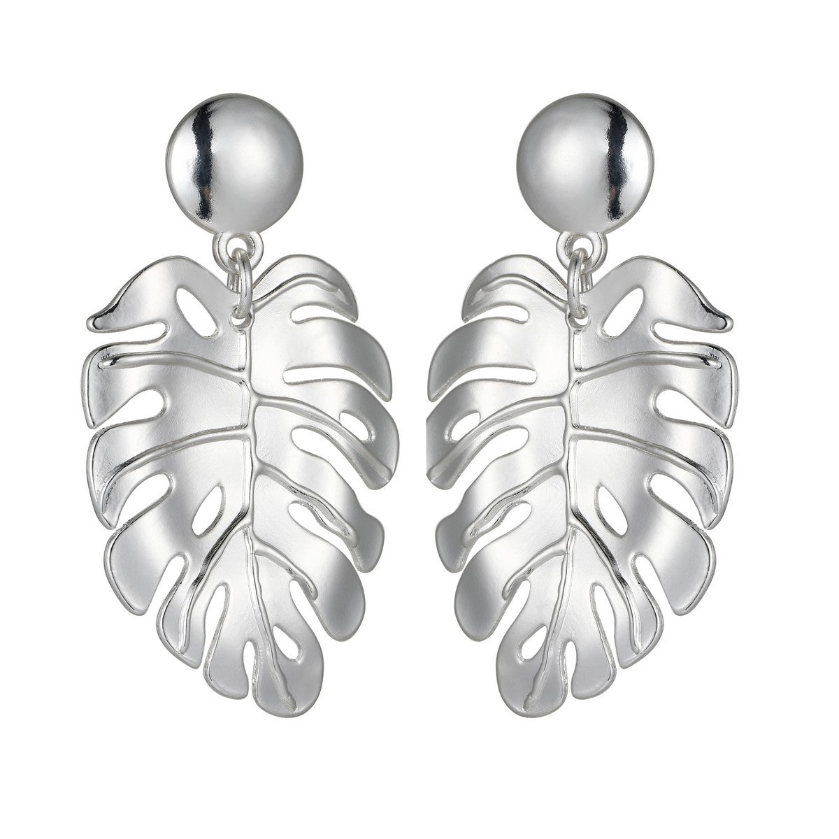 Silver Leaf Earrings YD21840SLR