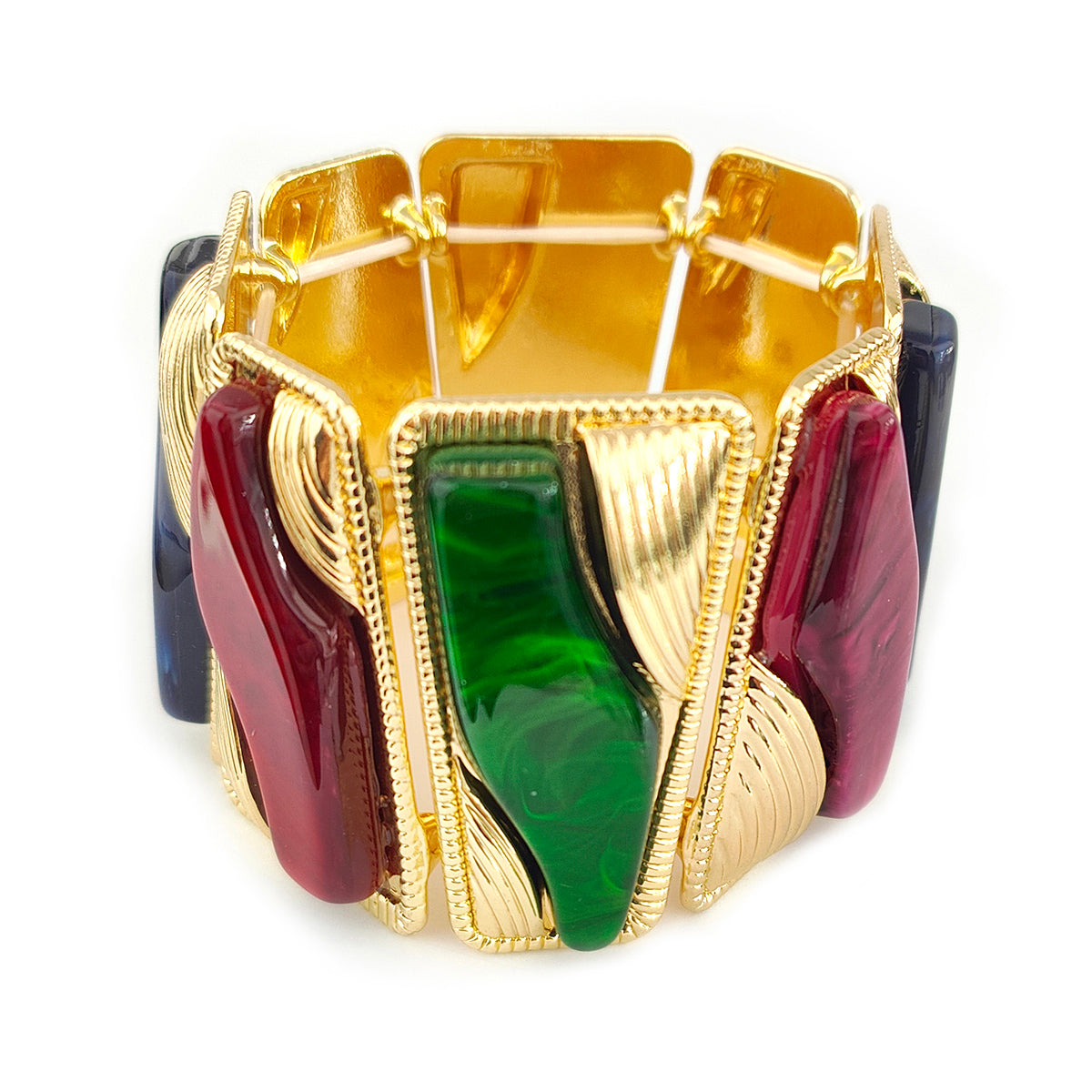 Multicolour/Gold Stretch Bracelet YD22911MUL