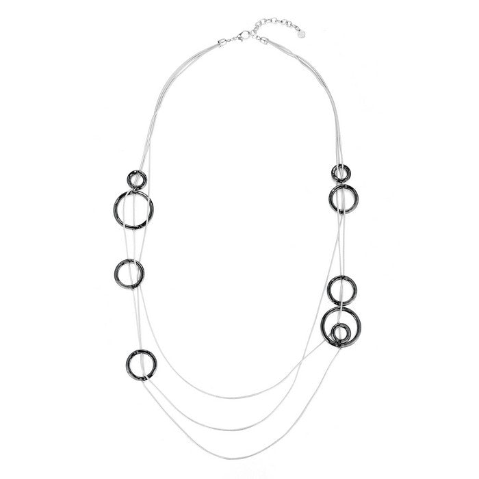 Hoops Chain Necklace - Silver (YD28045MIX)