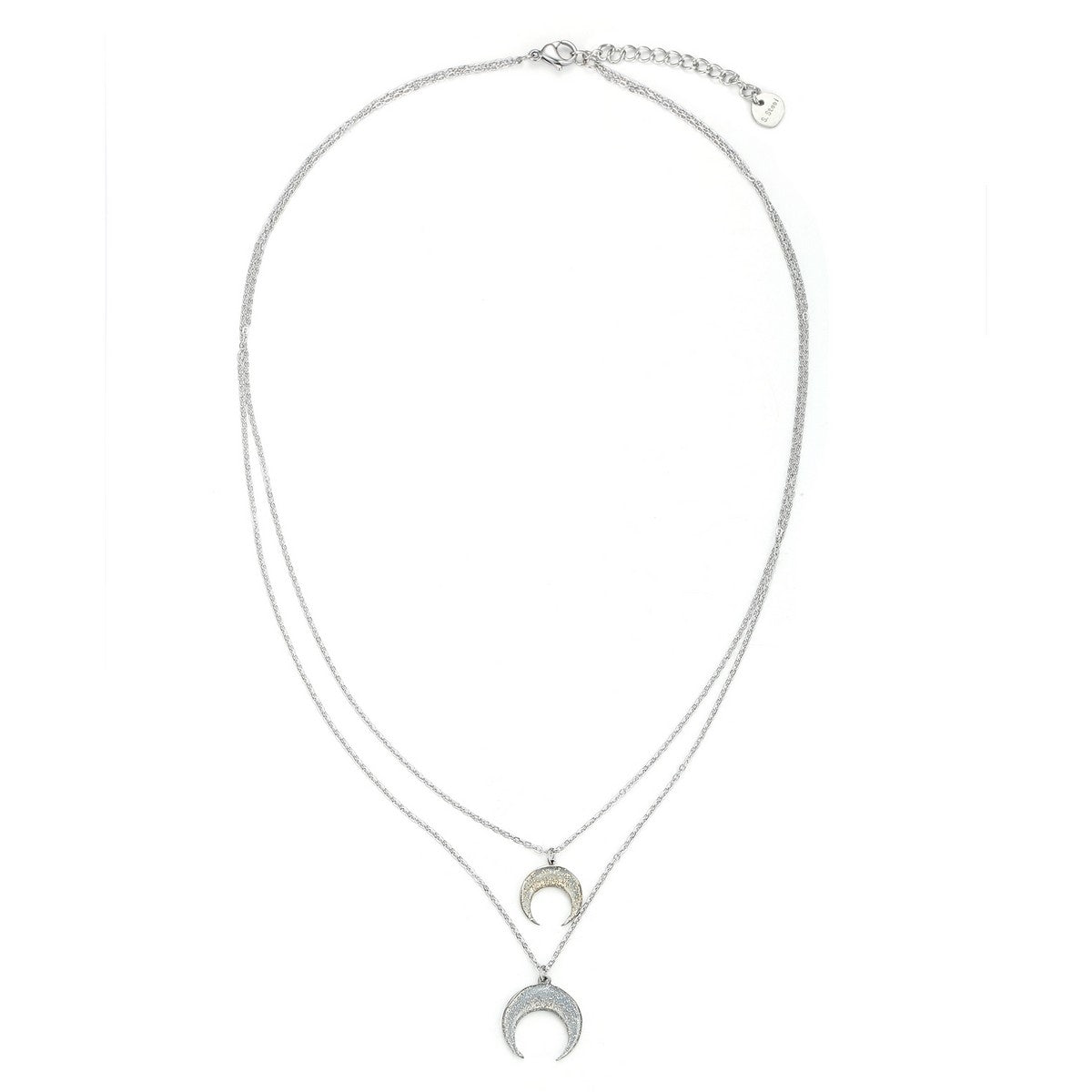 Moon Pendant Necklace - Silver (YD29057SLR)