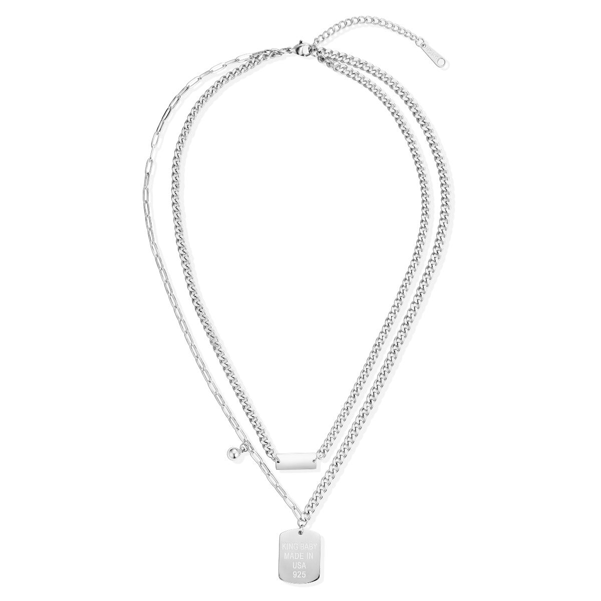 Short Stainless Steel Necklace - YG21008SLR