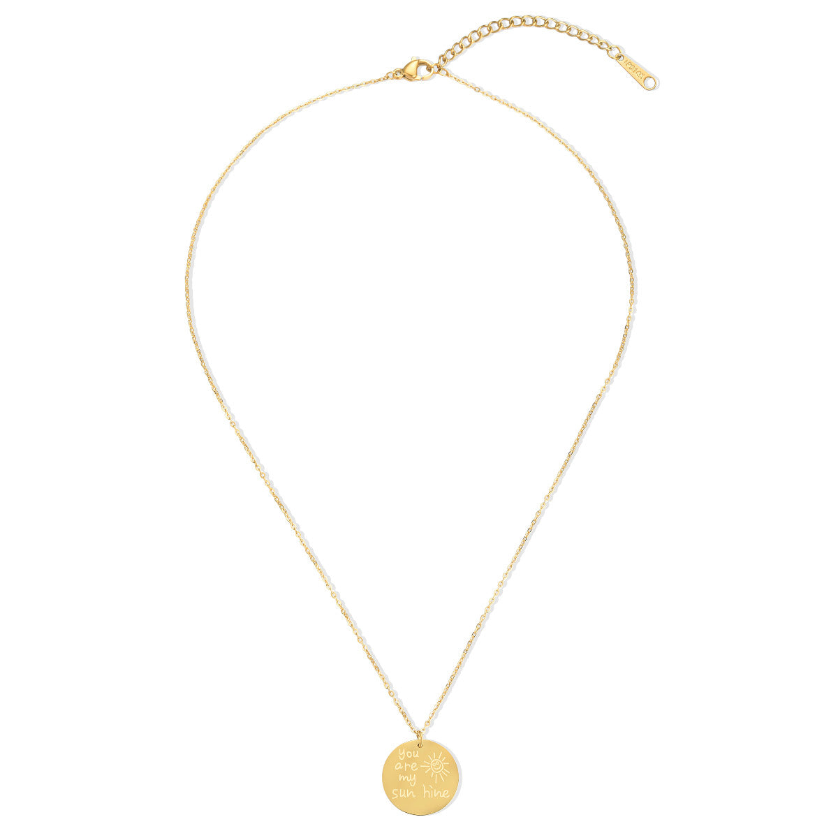 Short Stainless Steel Necklace - YG21014YGD