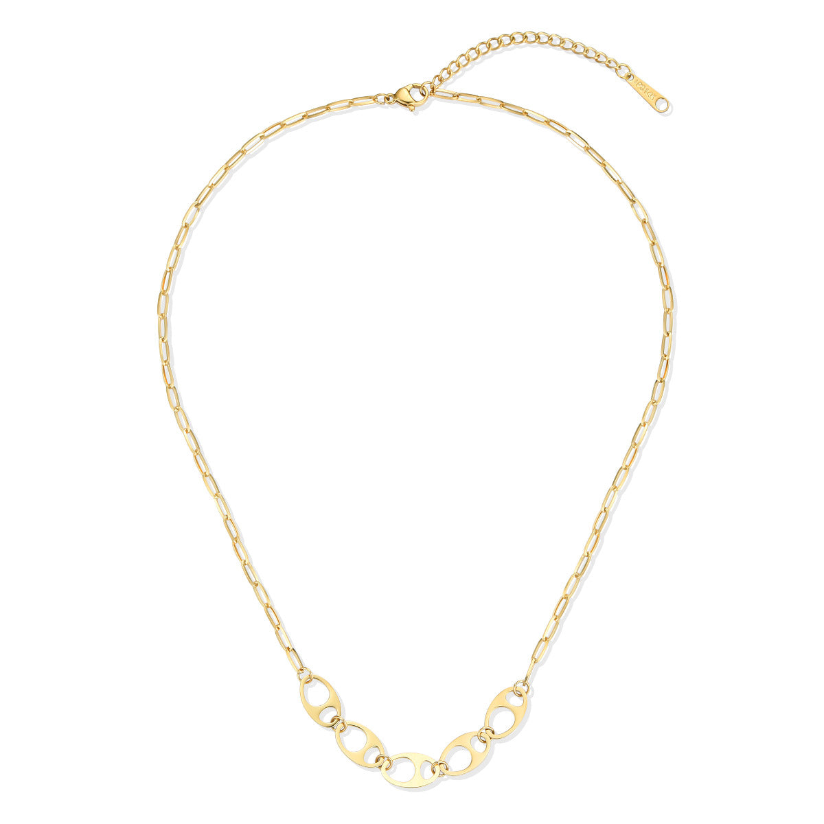 Short Stainless Steel Necklace - YG21023YGD