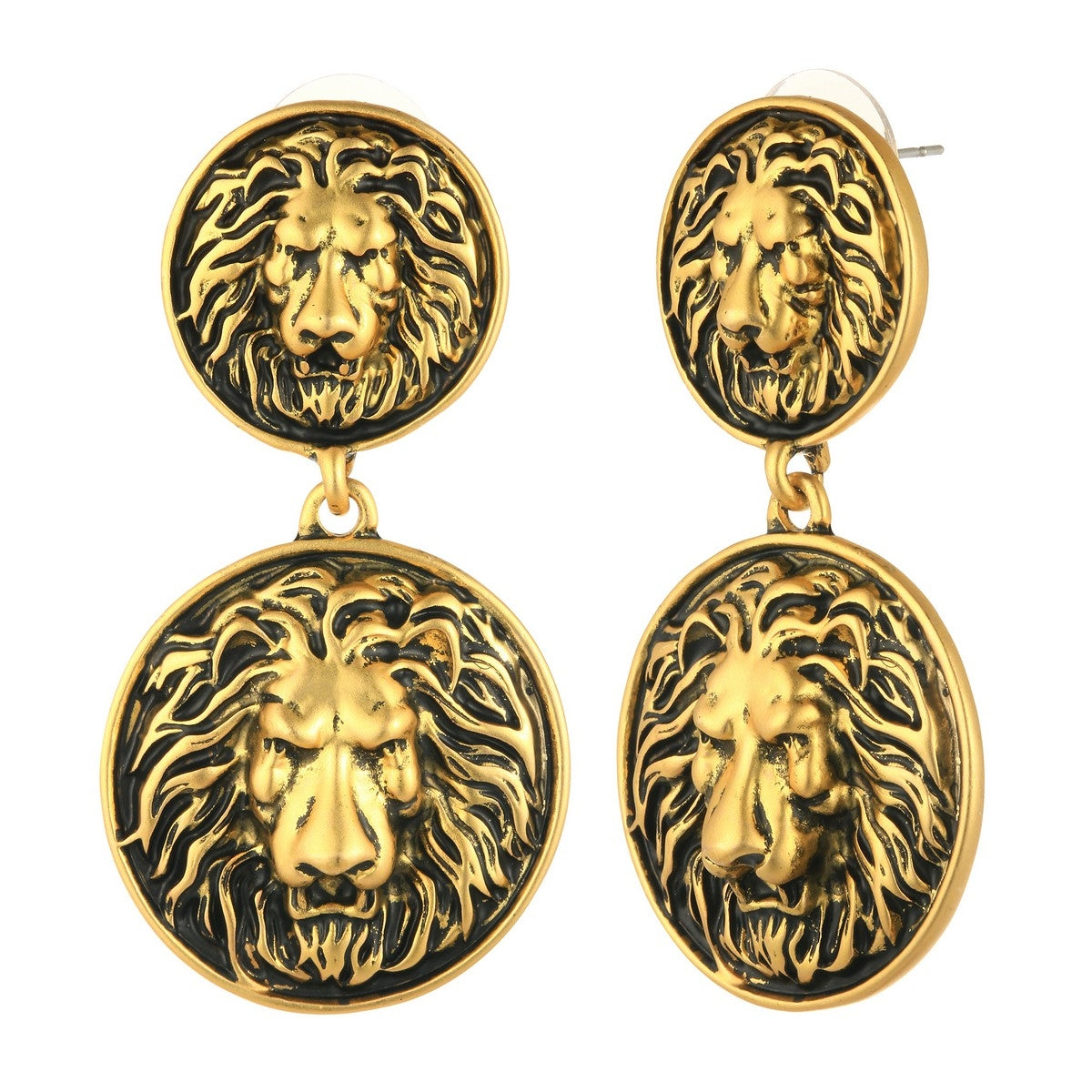 Lion Drop Earrings - Gold (YK39801YGD)