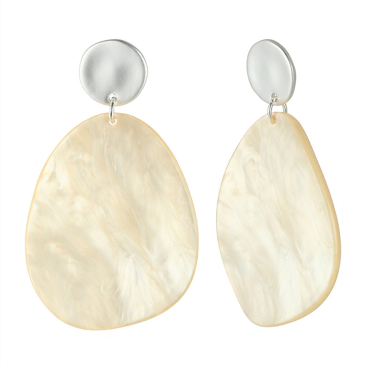 Petal Drop Earrings - Beige (YK39806BGE)