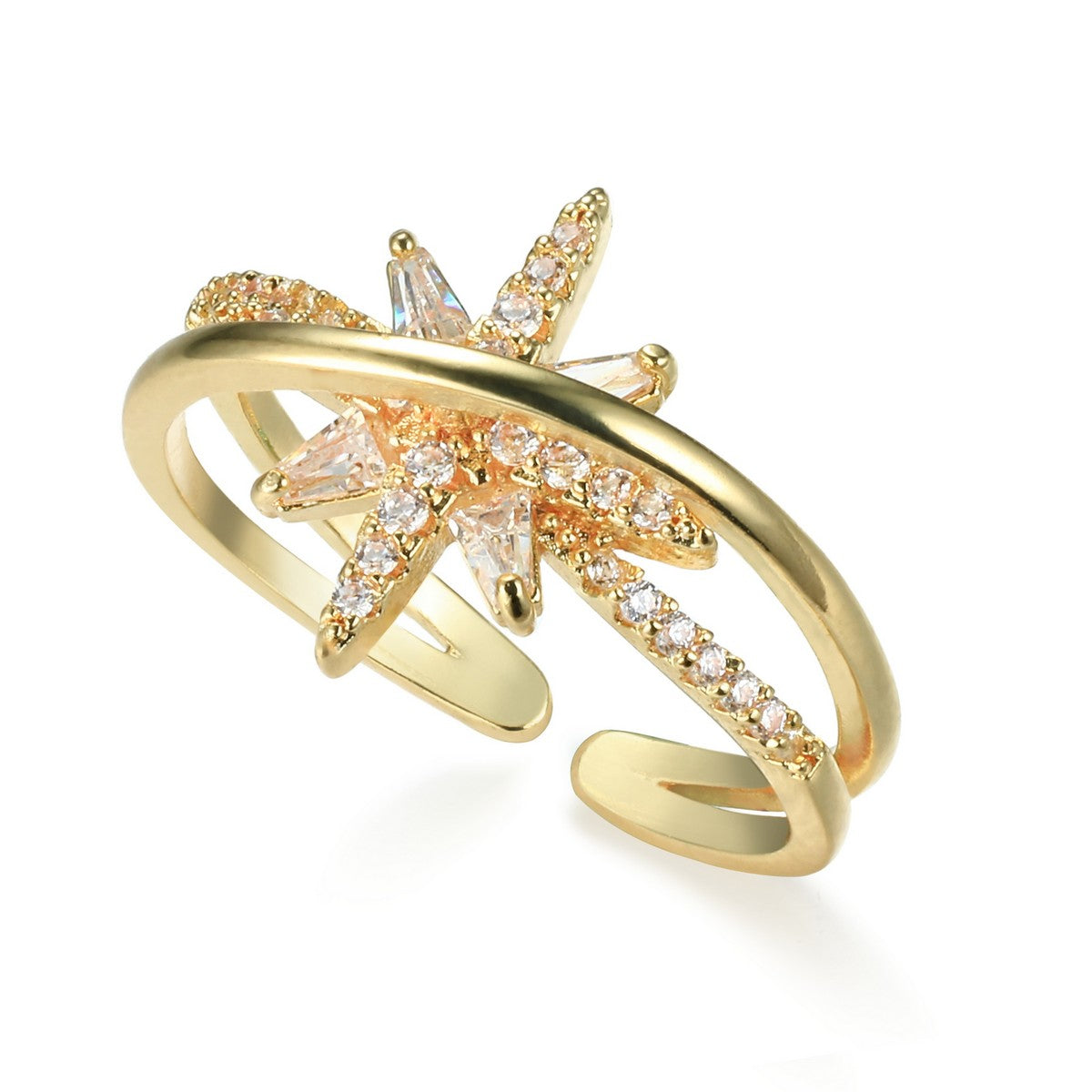 Gold Star Ring YV21009YGD