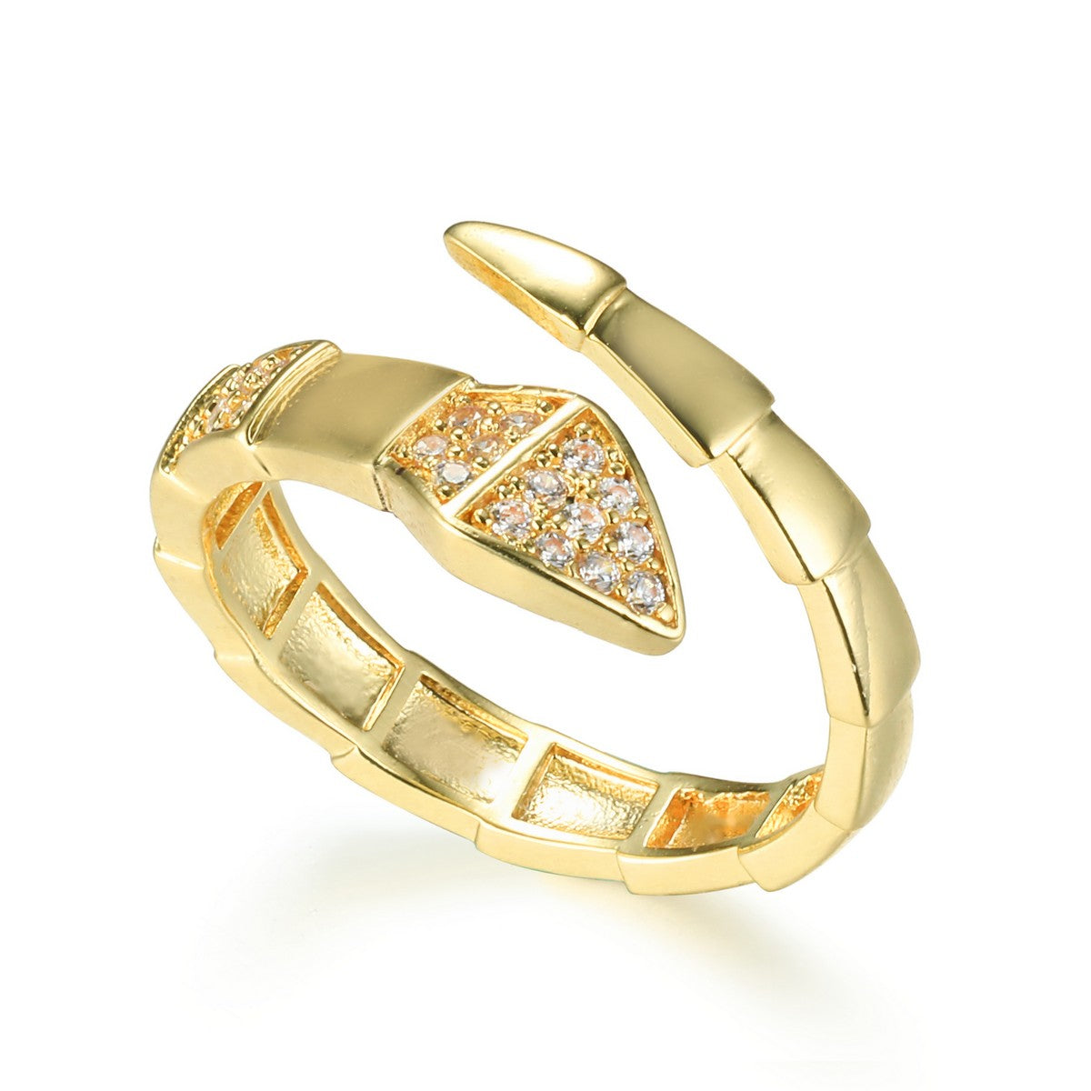Gold Snake Ring YV21015YGD