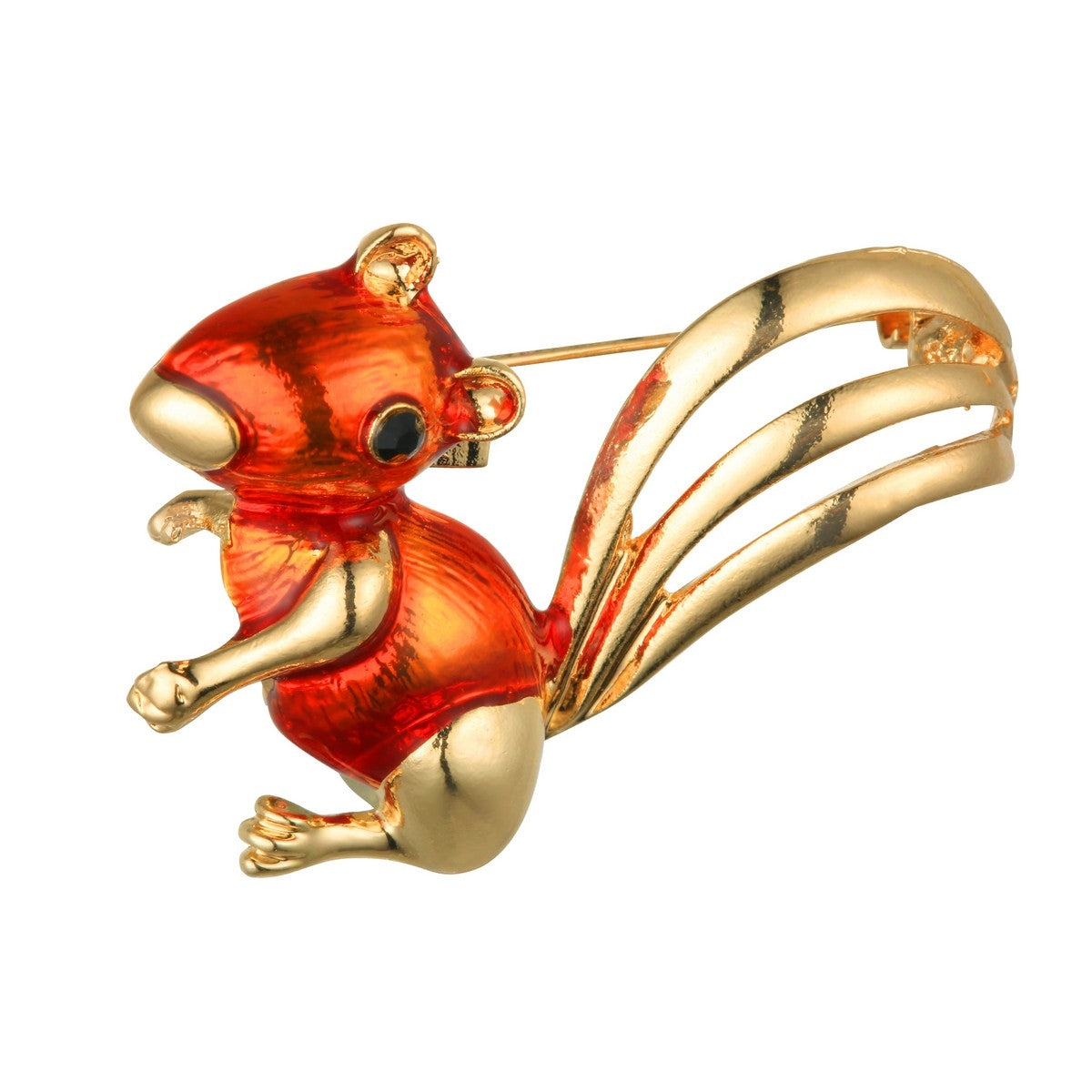 Squirrel Pin Brooch - Gold (YX28030YGD)