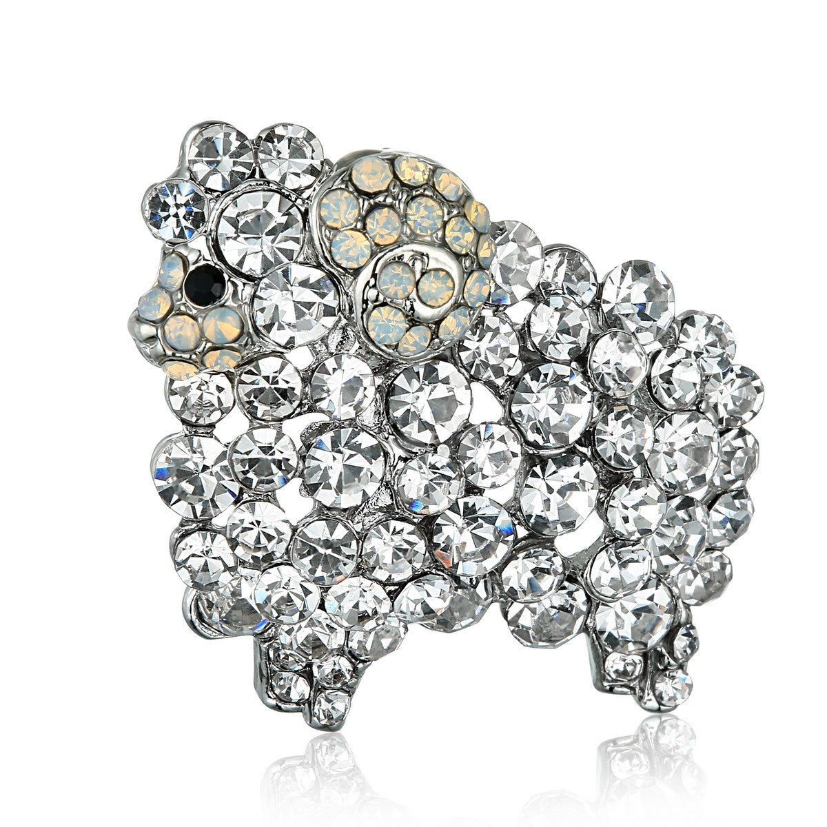Sheep Ram Pin Brooch - Silver (YX28032SLR)