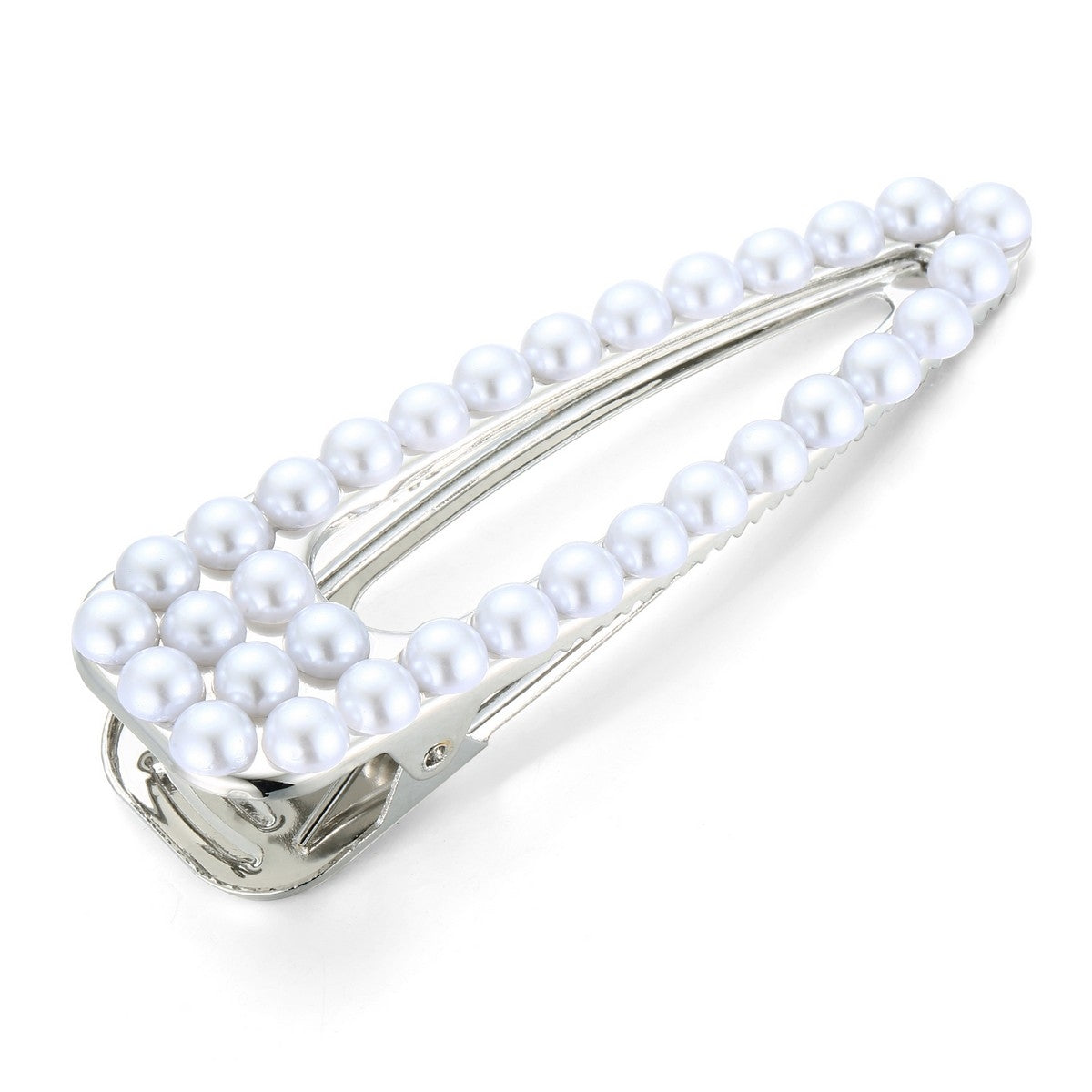 Pearl Hair Clip - Silver (YZ29602SLR)