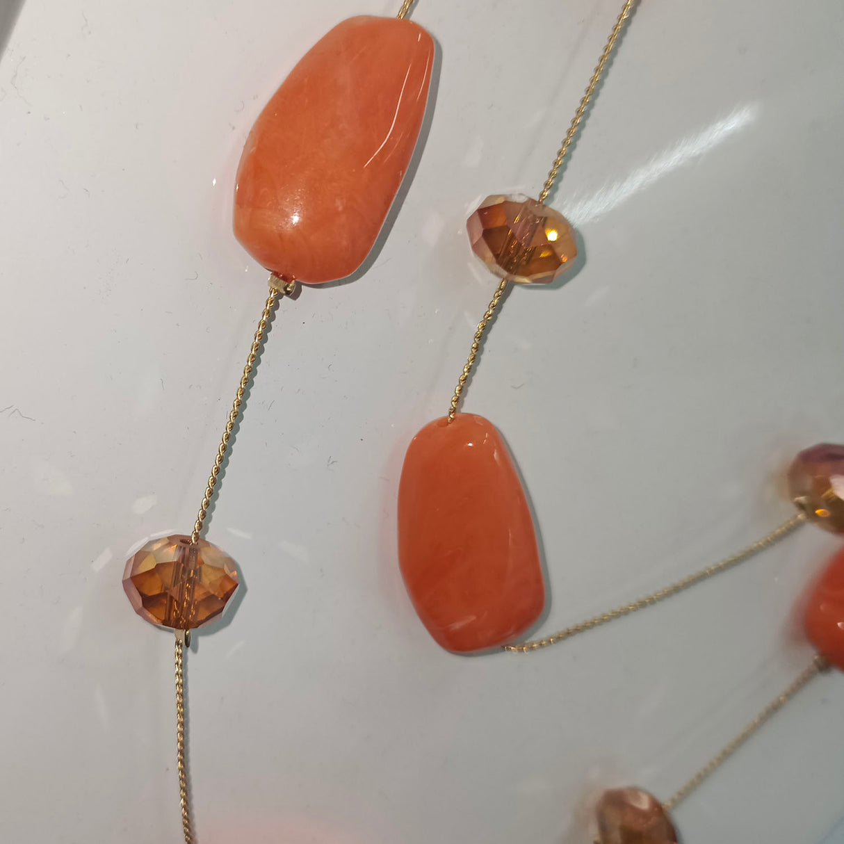 Double-Layer Statement Beaded Necklace