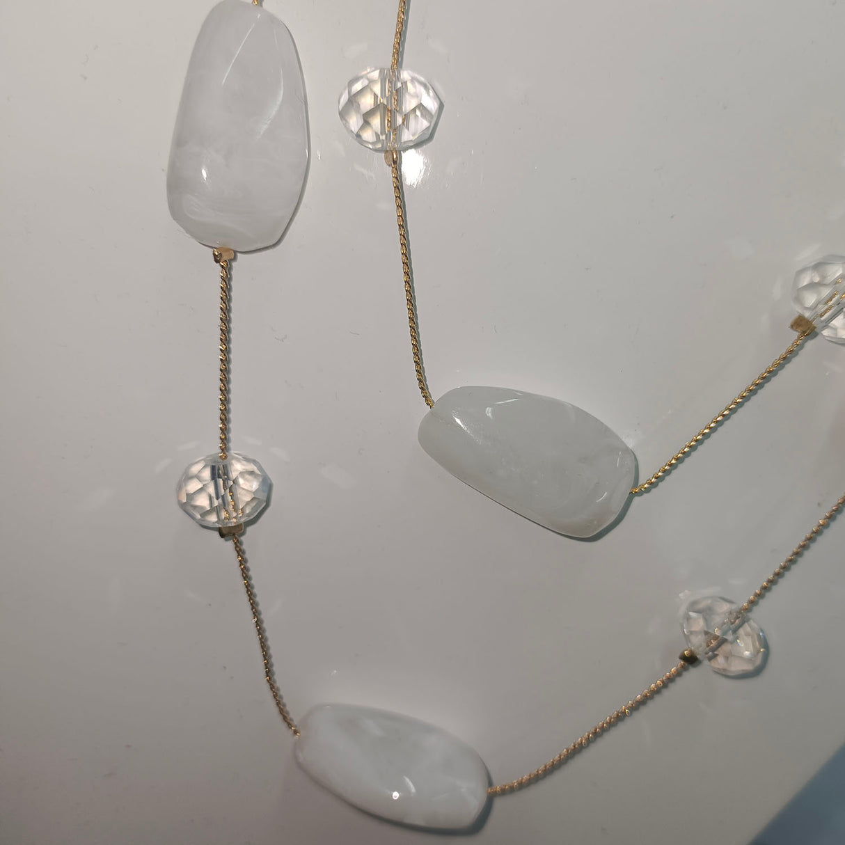 Double-Layer Statement Beaded Necklace